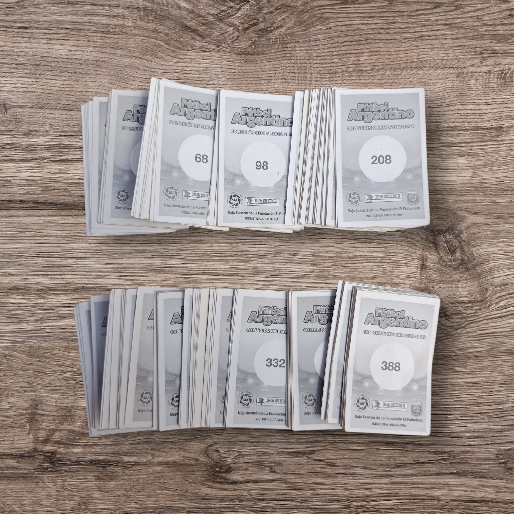 Lote 224 figuritas sin repetir Fútbol Argentino 2018-2019