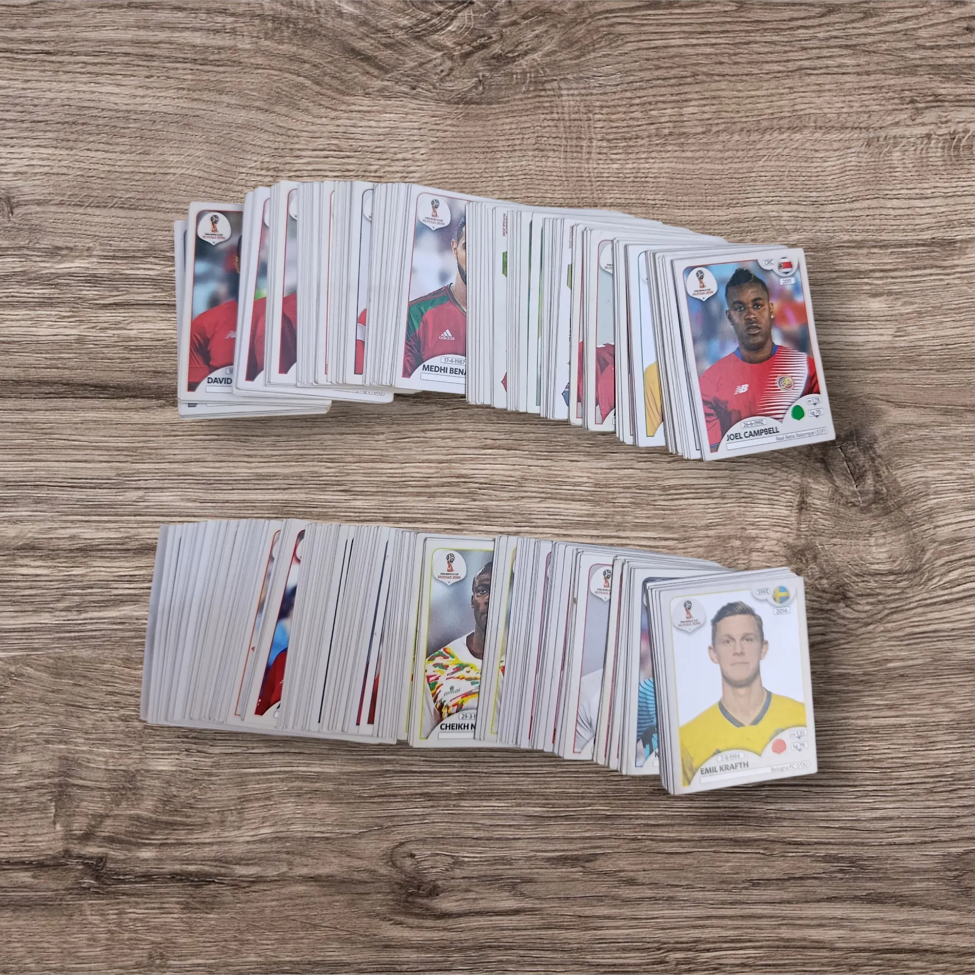 Lote 327 figuritas sin repetir Mundial Rusia 2018