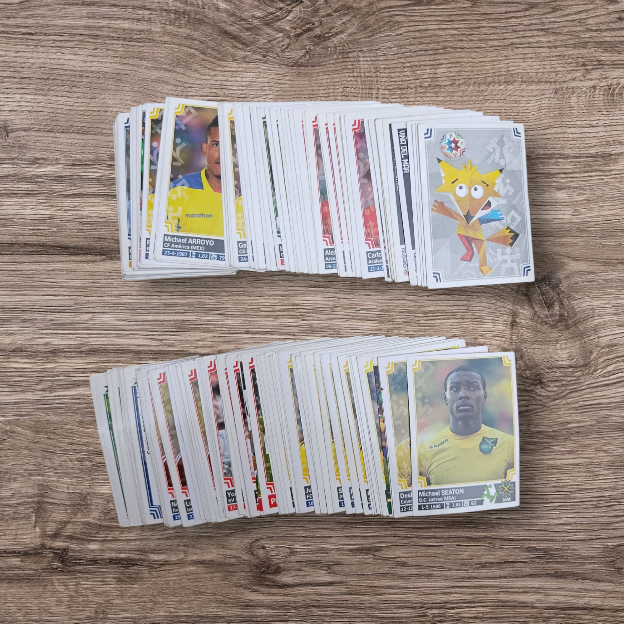 Lote 184 figuritas sin repetir Copa América Chile 2015