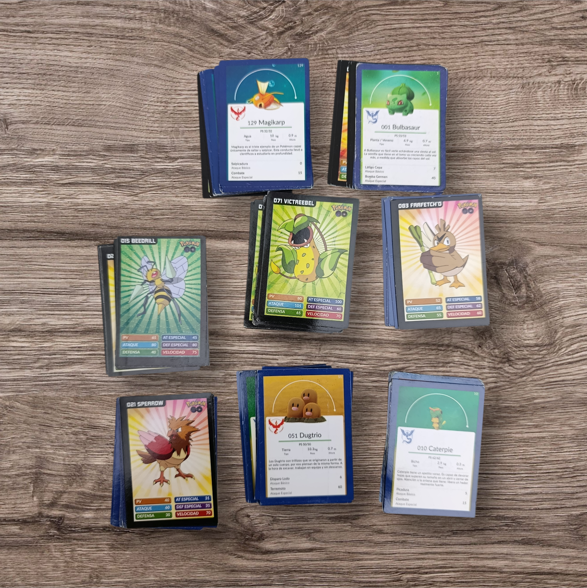 Lote 73 cartas Pokémon Go