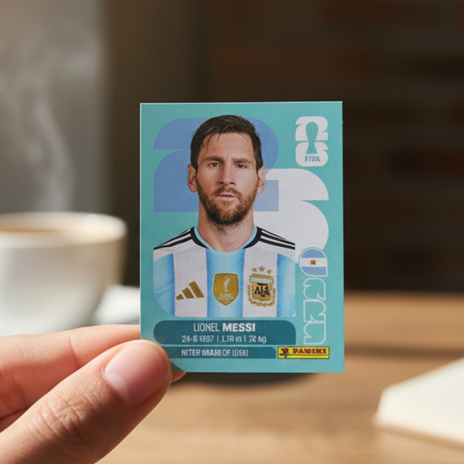 Figurita Messi Mundial 2026 Panini