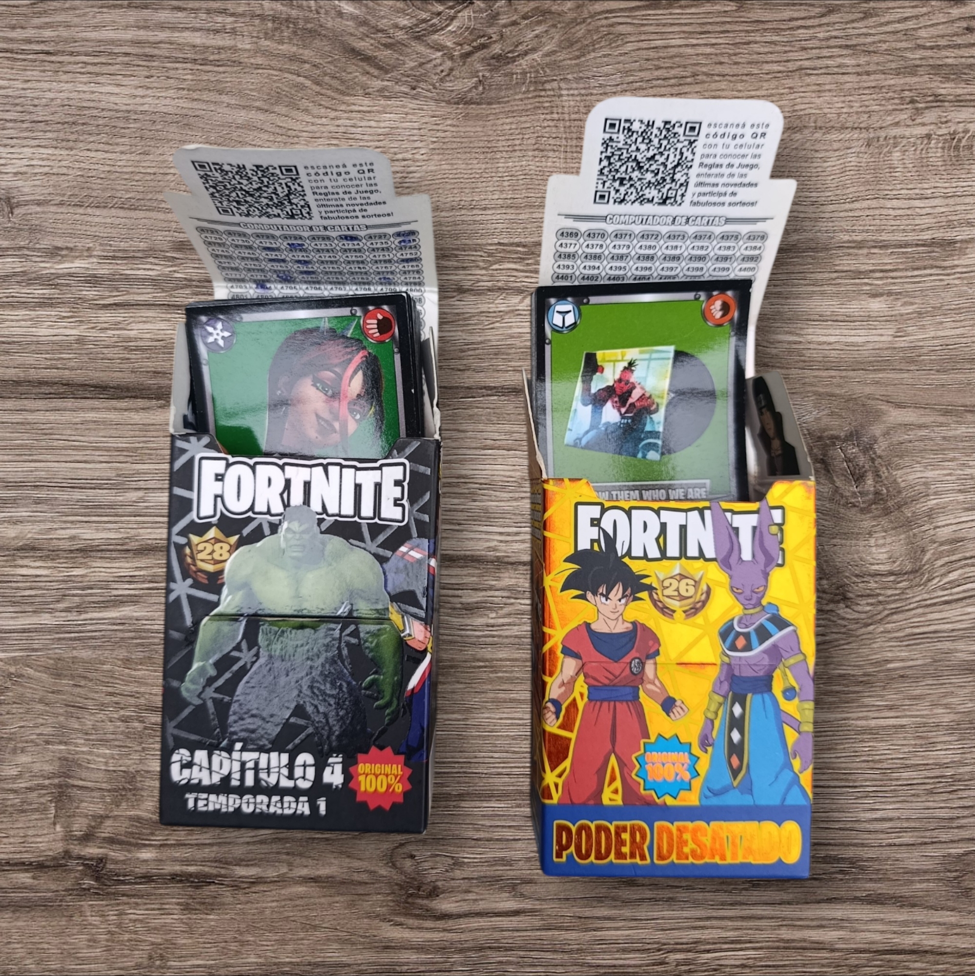 Lote de 106 Cartas Fortnite Series 26 y 28 - Flash Gondor
