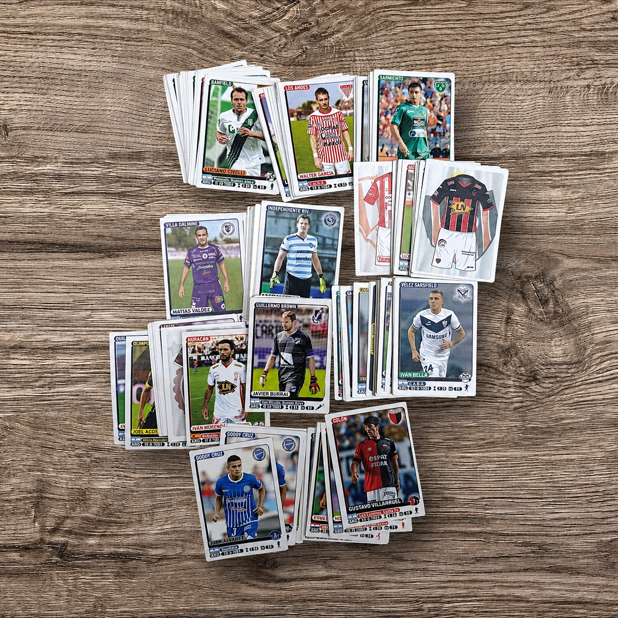 Lote de 159 Figuritas Sin Repetir - Fútbol Argentino 2015 Panini