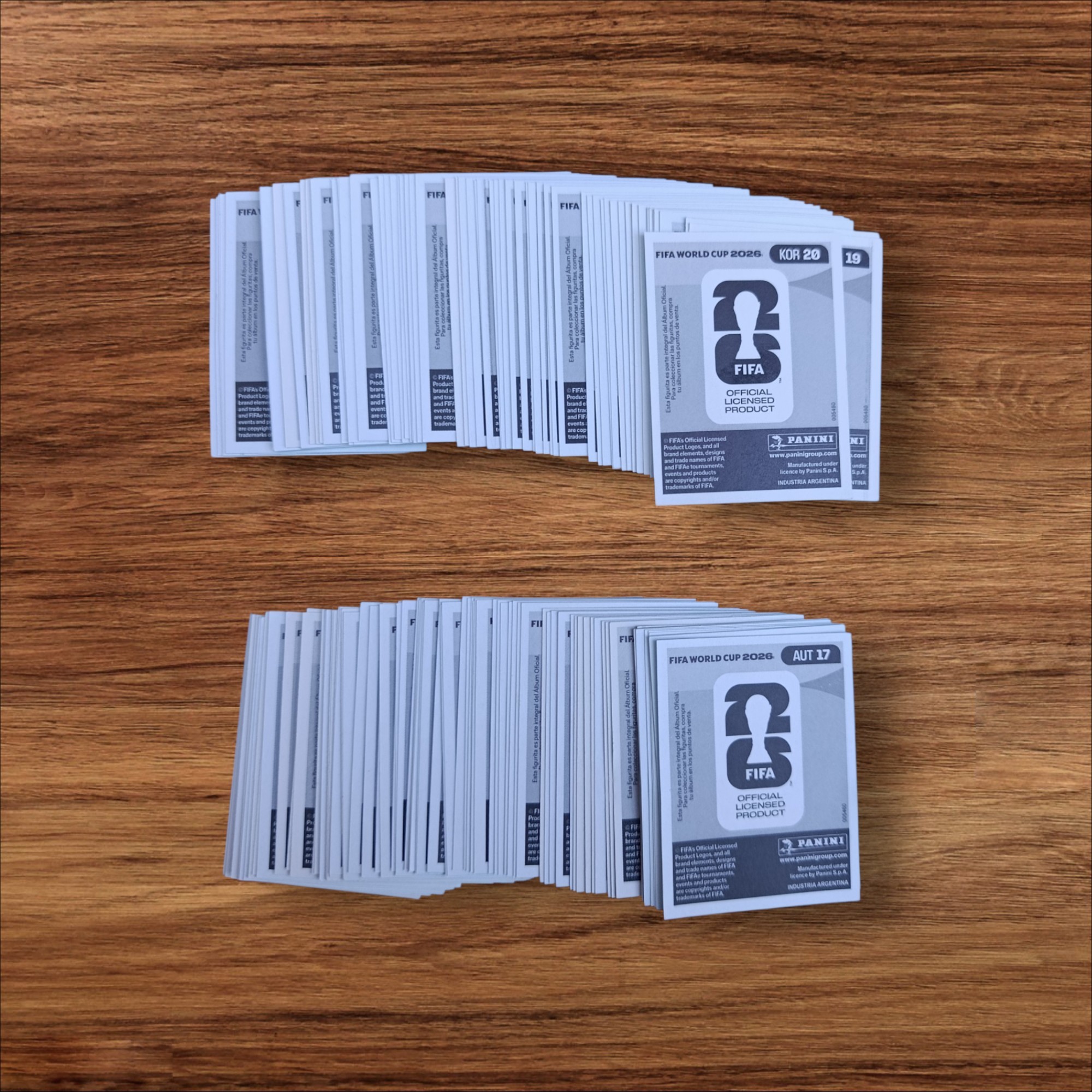 Lote de 143 Figuritas Mundial 2026 (Panini) Sin Repetir