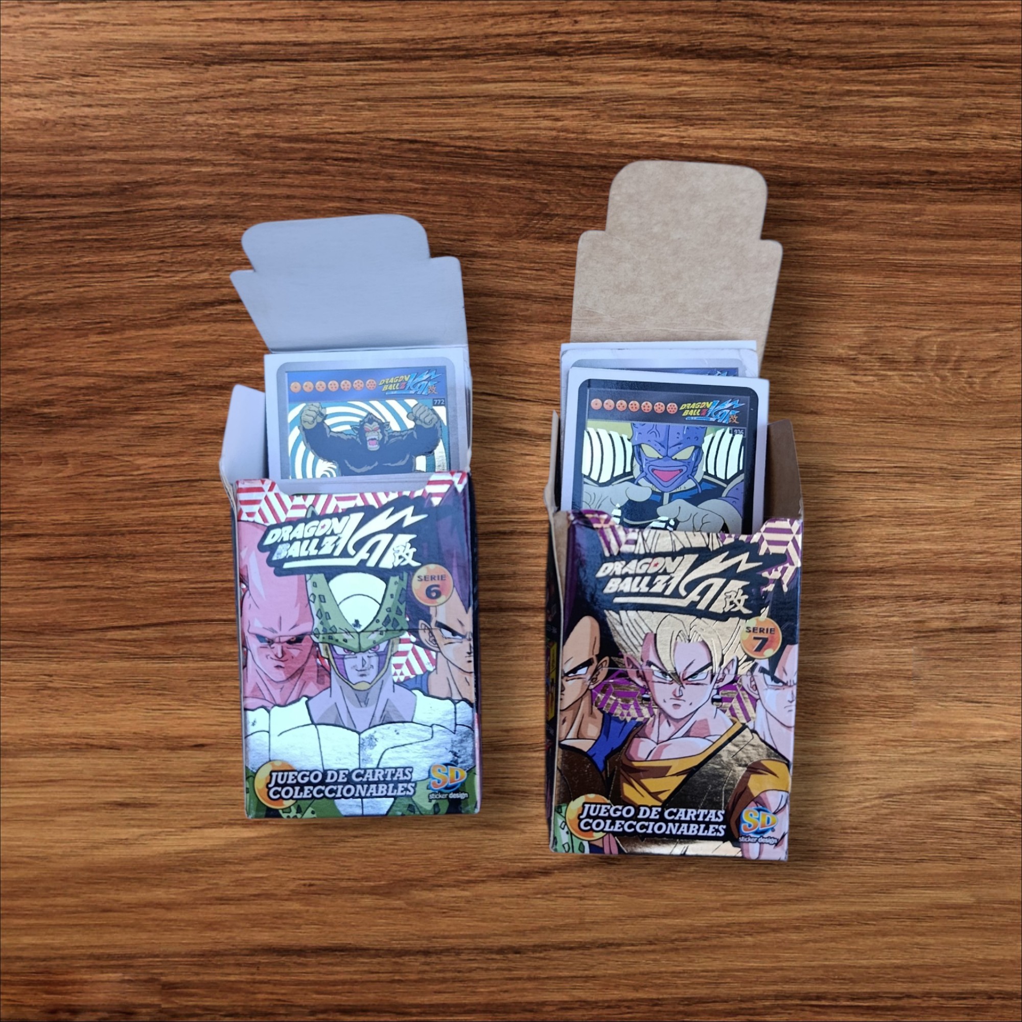 Lote de 84 Cartas Dragon Ball Z Series 6 y 7 (Sticker Design)