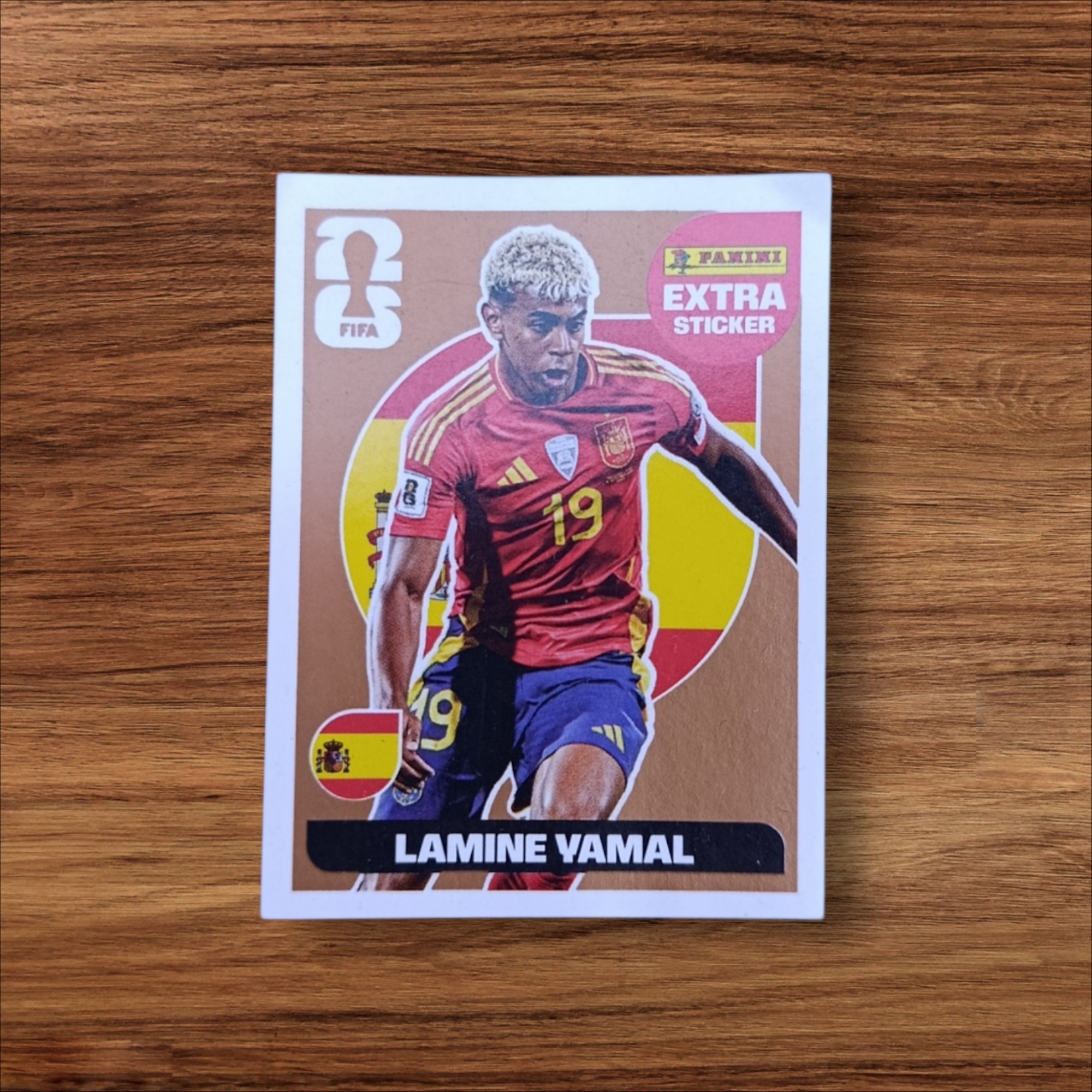 Figurita Extra Bronce de Lamine Yamal – Mundial 2026 Panini