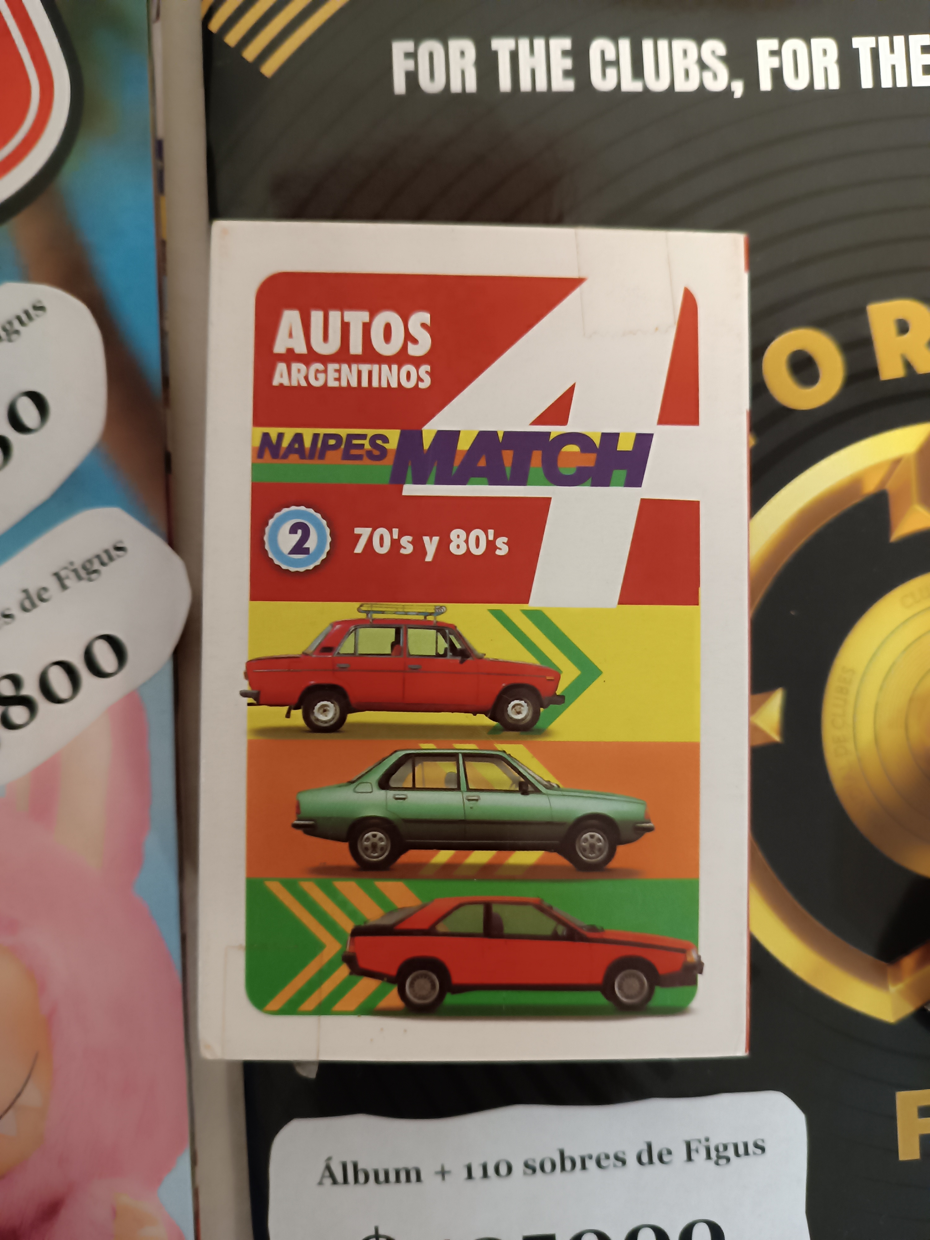 Naipe Match 4 Autos Argentinos