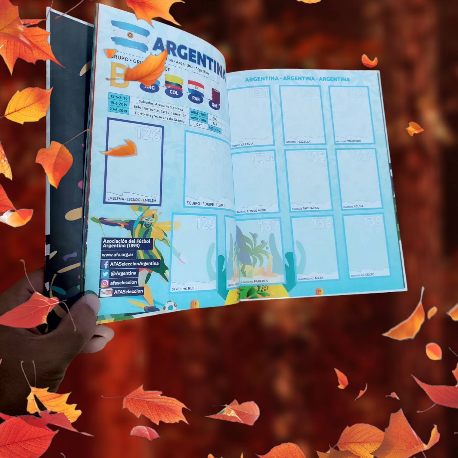 Álbum Copa América 2019 tapa dura