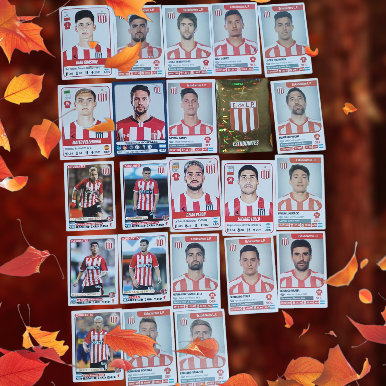 Lote 23 figuritas sueltas Estudiantes de La Plata