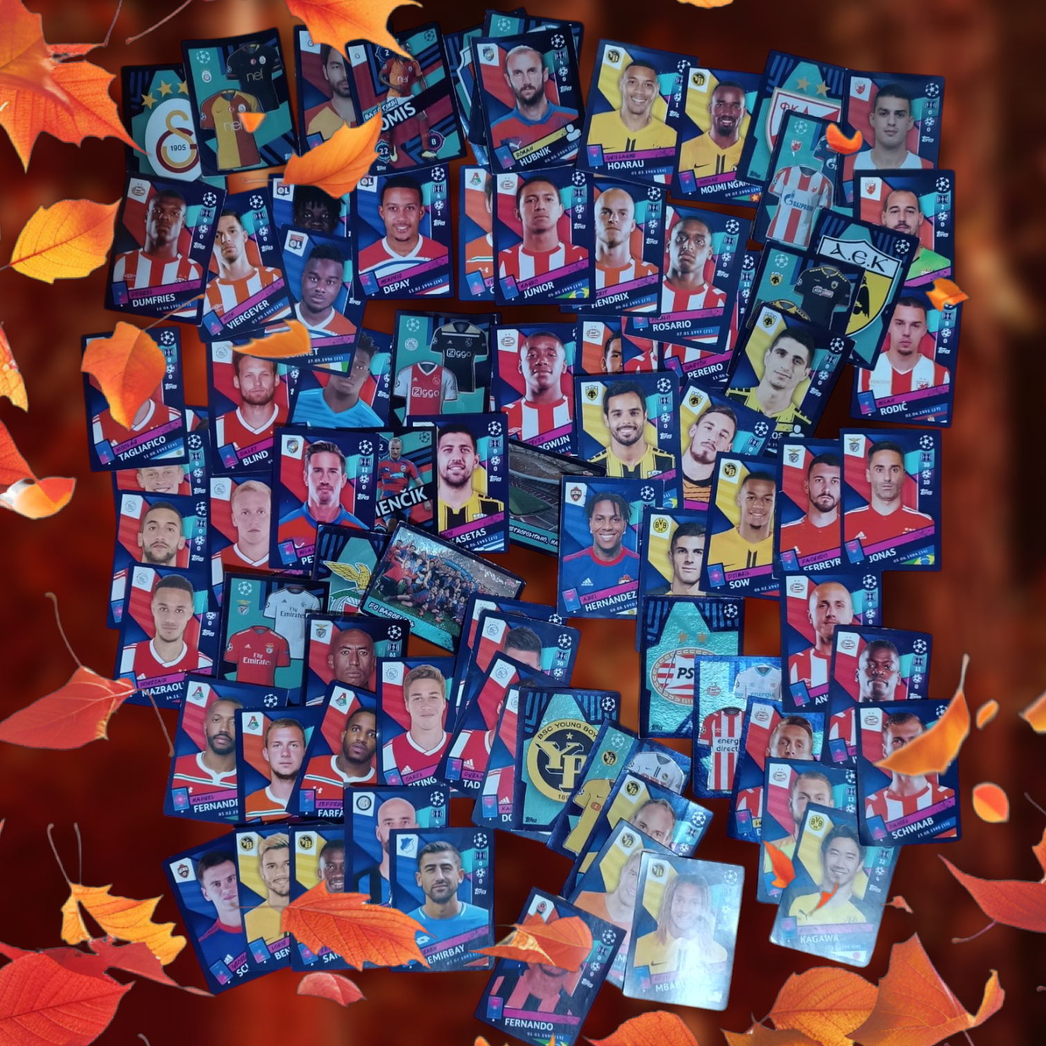 Lote 82 figuritas sueltas Champions League 2018/19