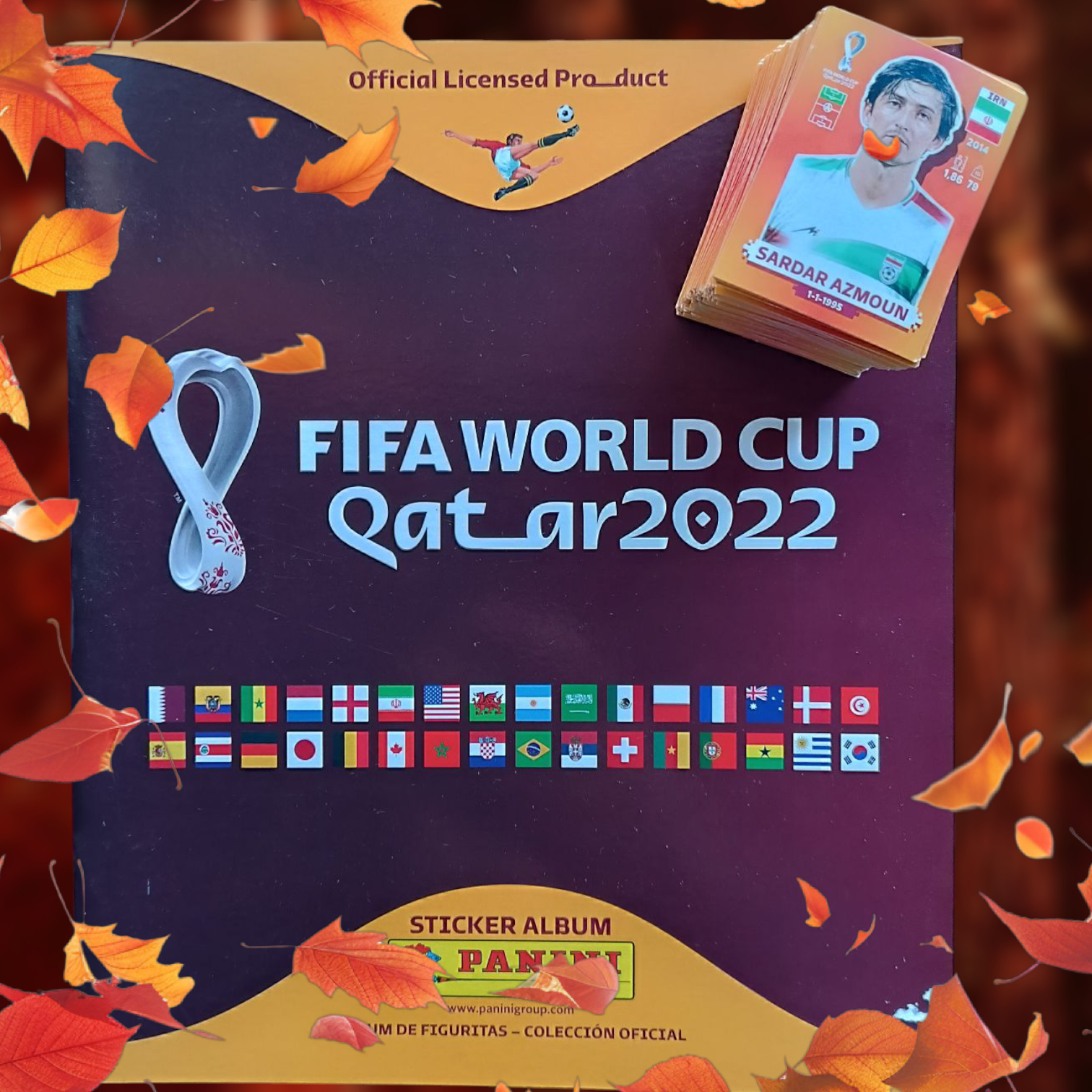 Álbum + 187 figuritas sueltas Mundial Qatar 2022