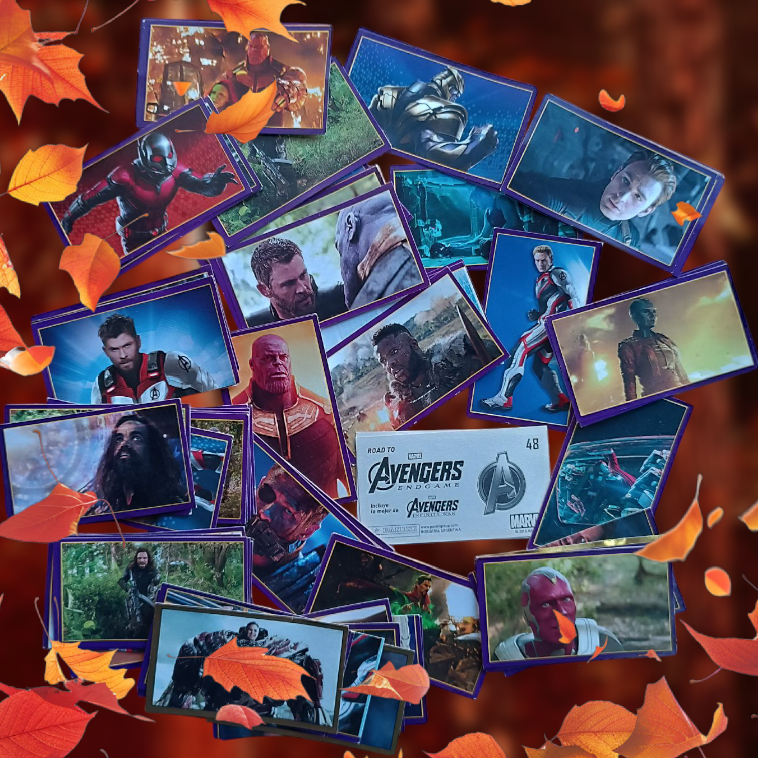Lote 88 figuritas sueltas Avengers Endgame Panini