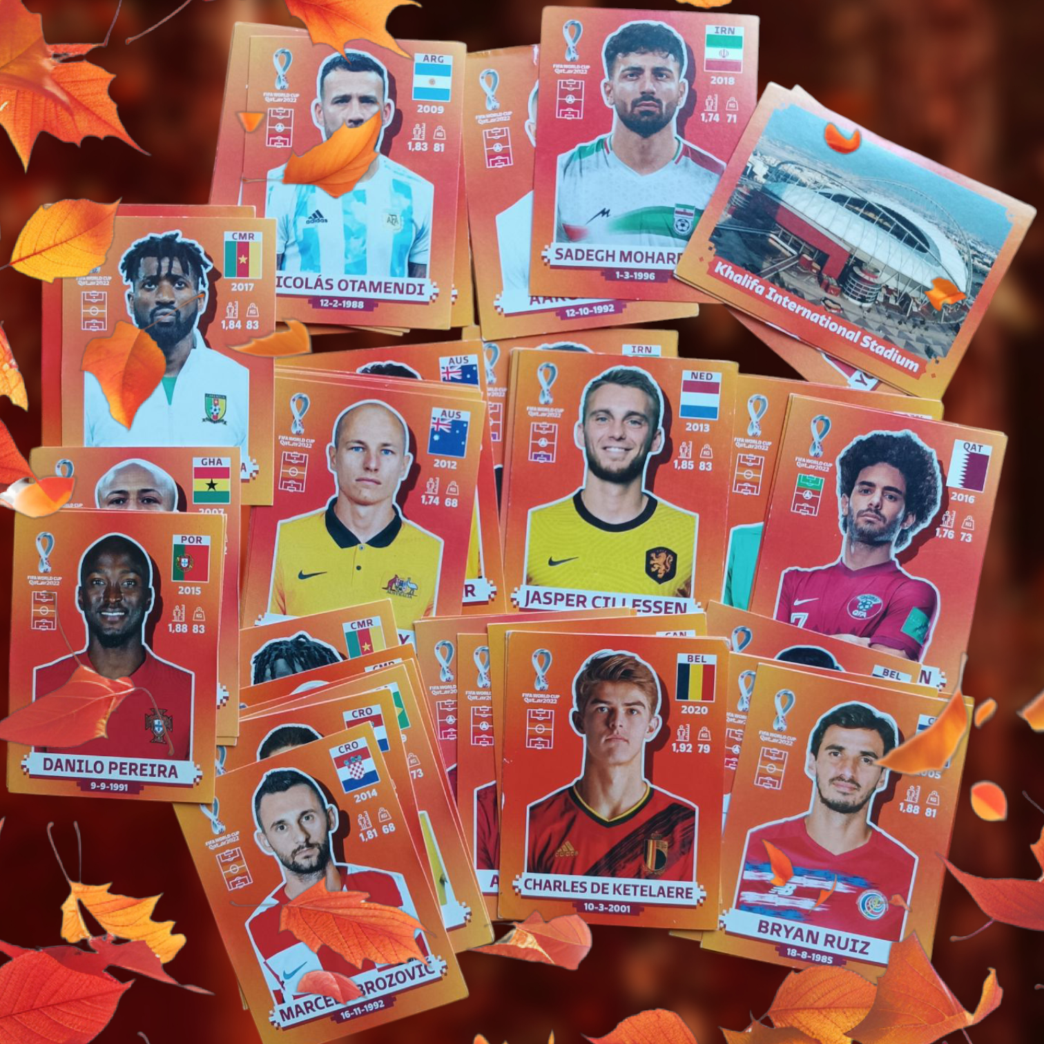 Lote 51 figuritas sueltas Mundial Qatar 2022