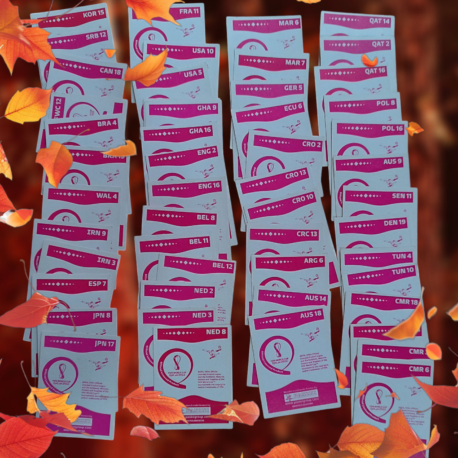 Lote 51 figuritas sueltas Mundial Qatar 2022