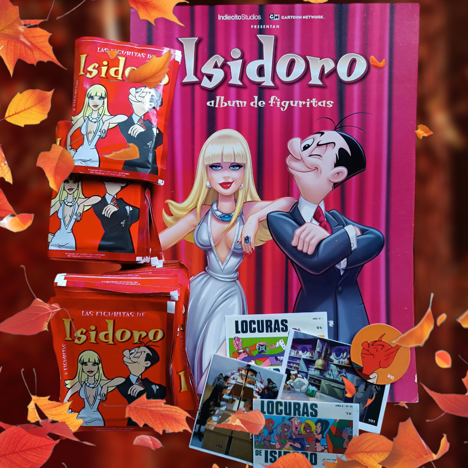 Combo álbum + 50 figuritas Isidoro Cañones