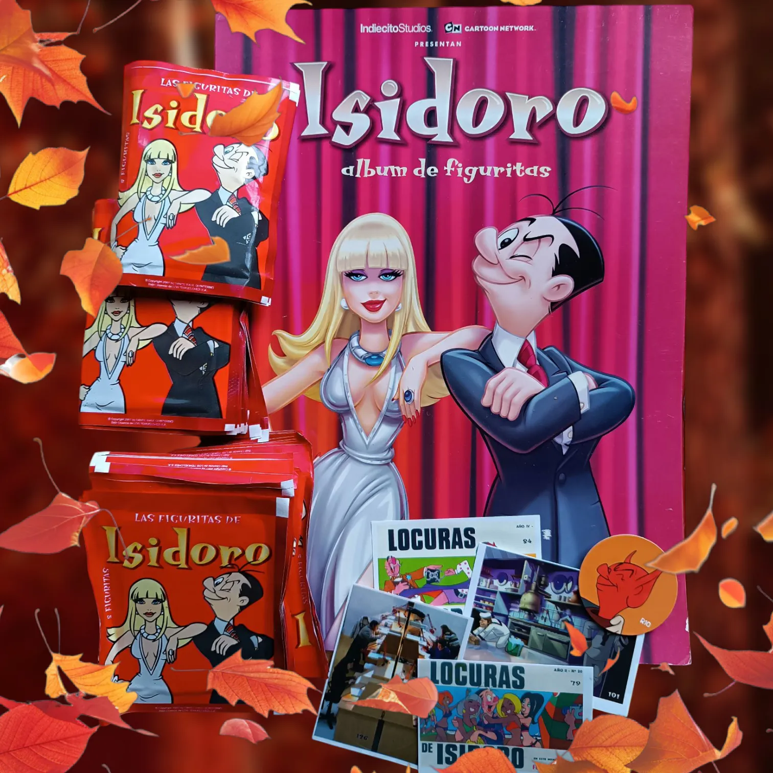 Combo álbum + 50 figuritas Isidoro Cañones