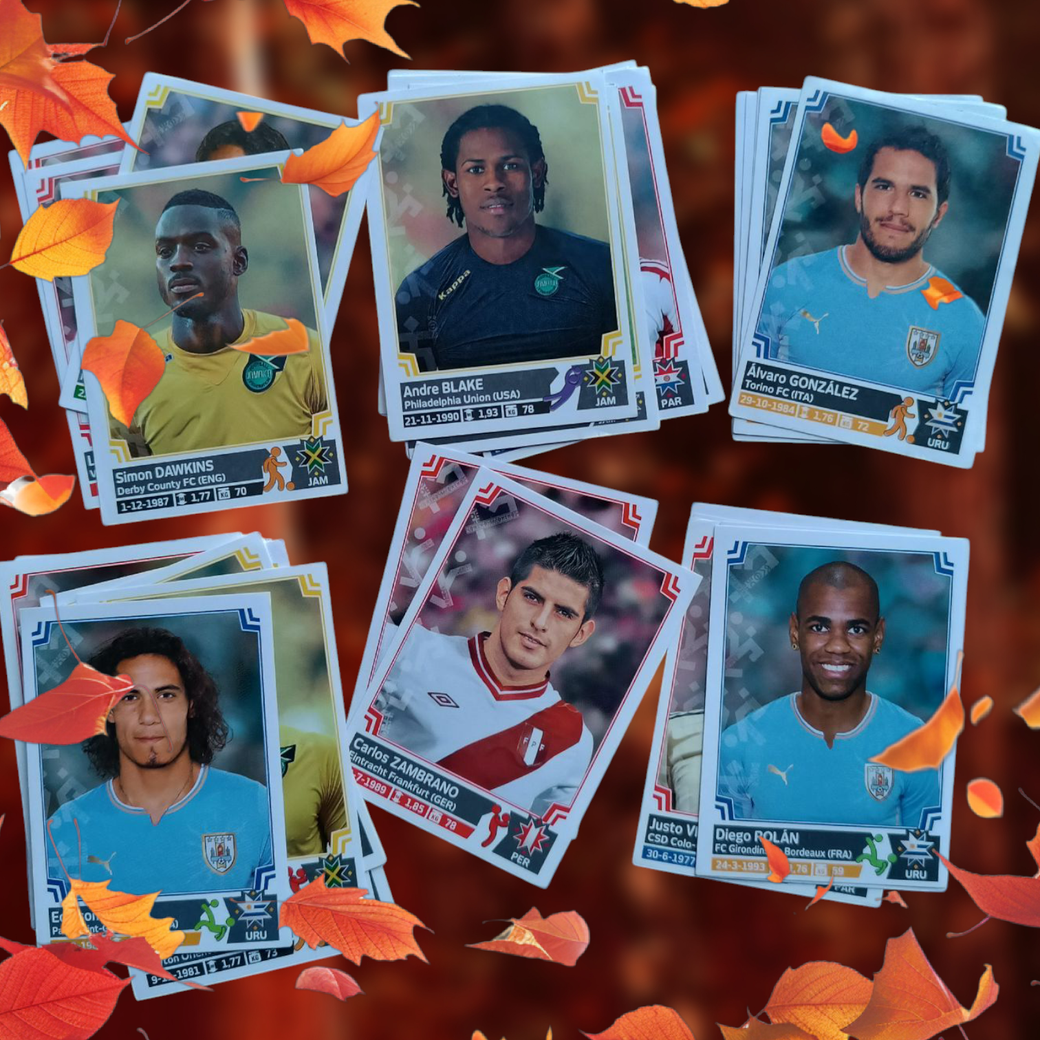 Lote 51 figuritas sueltas sin repetir Copa América 2015