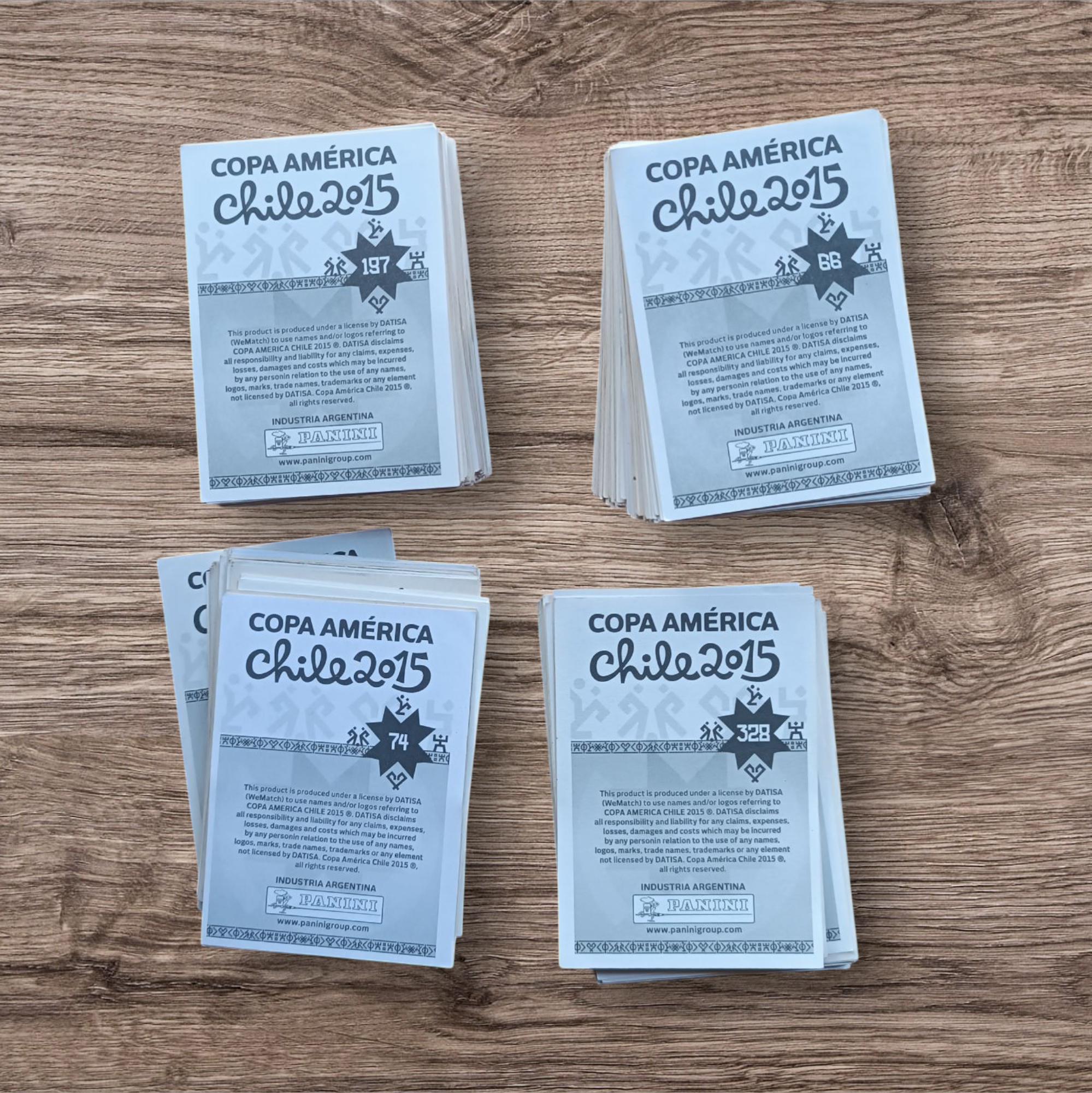 Lotazo 311 figuritas sin repetir Copa América 2015