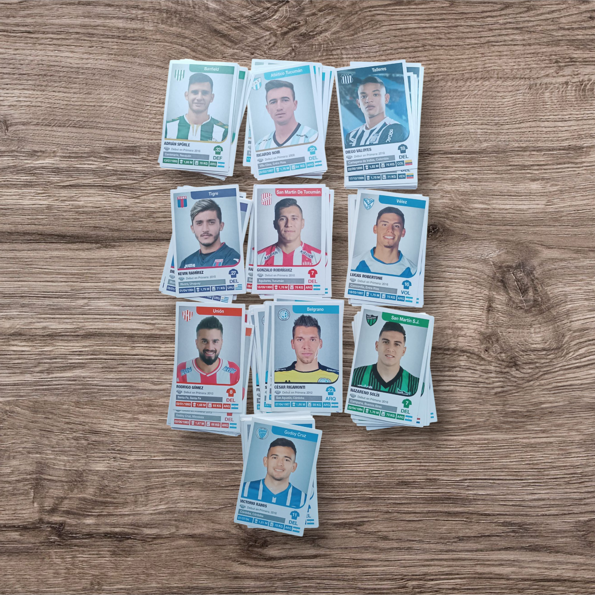 Súper lote 265 figuritas sin repetir Fútbol Argentino 2018-2019