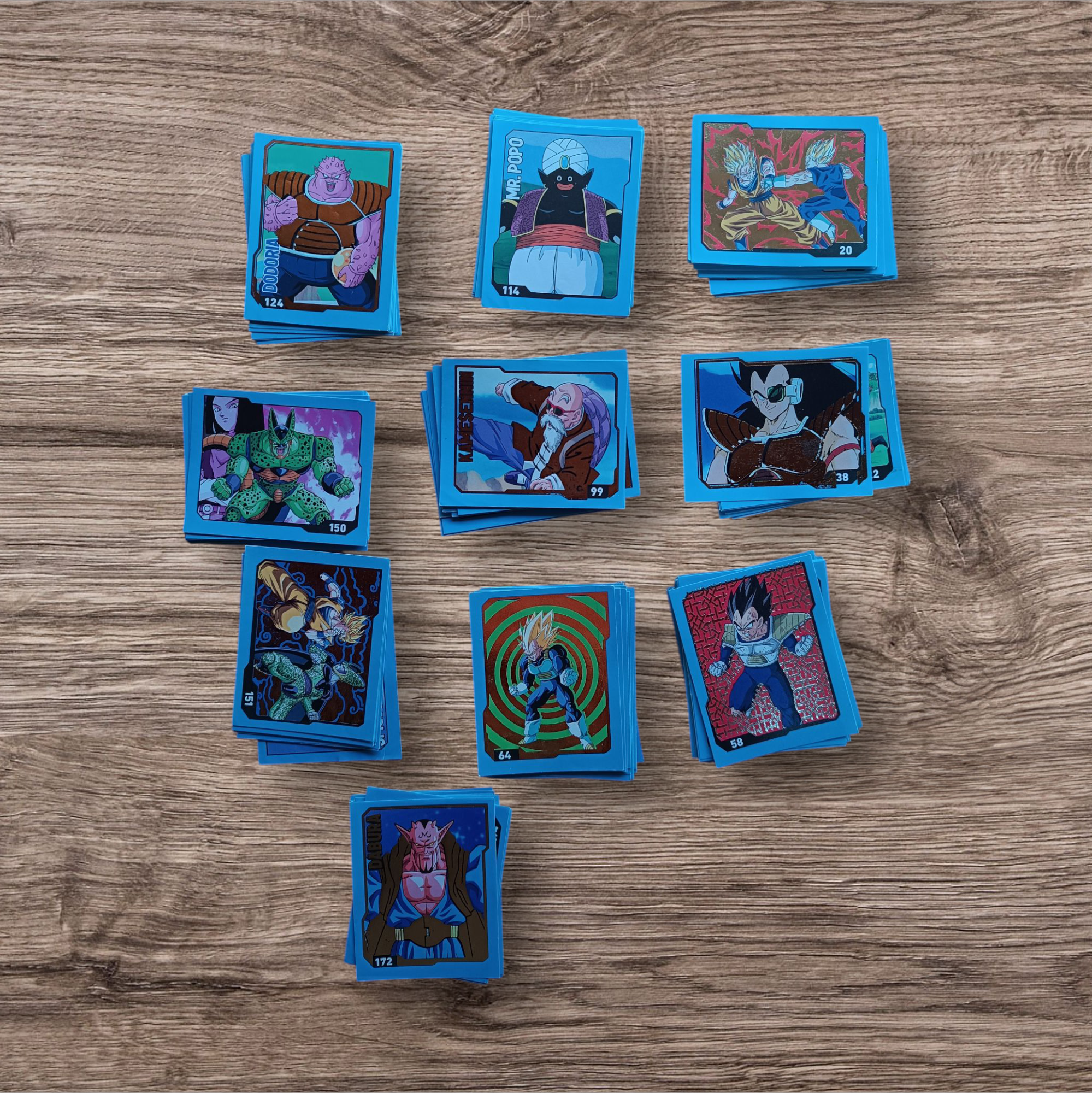 Impresionante lote 146 figuritas sin repetir Dragon Ball