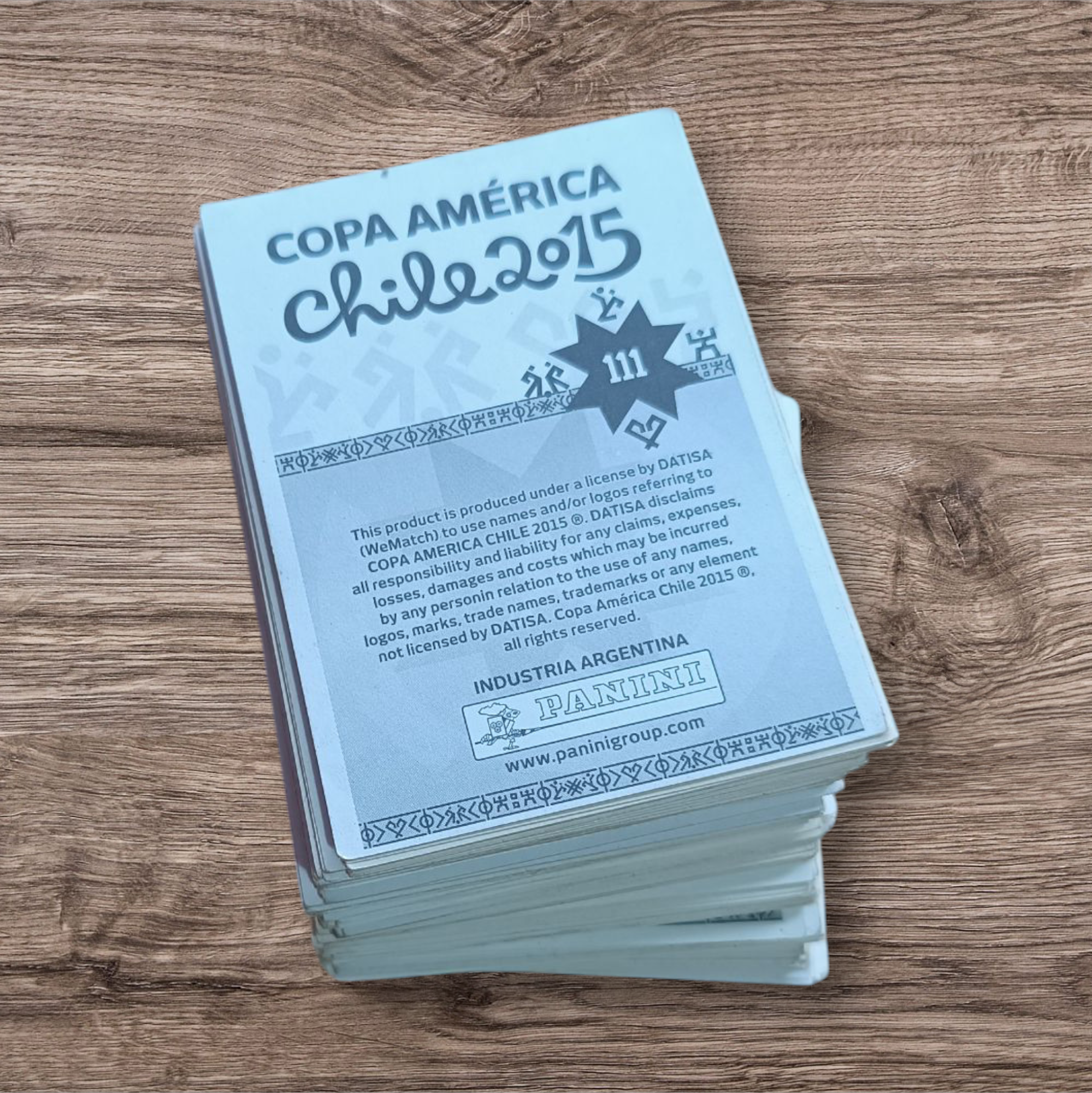 Lote 204 figuritas sin repetir Copa América Chile 2015