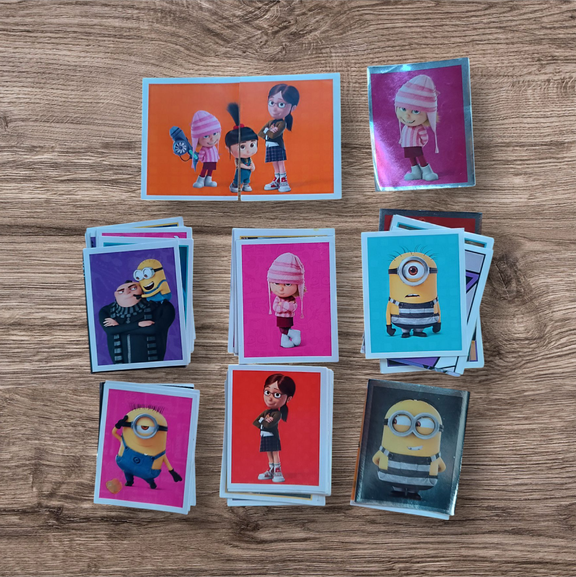 Lote 70 figuritas sin repetir Mi Villano Favorito 3, de Topps