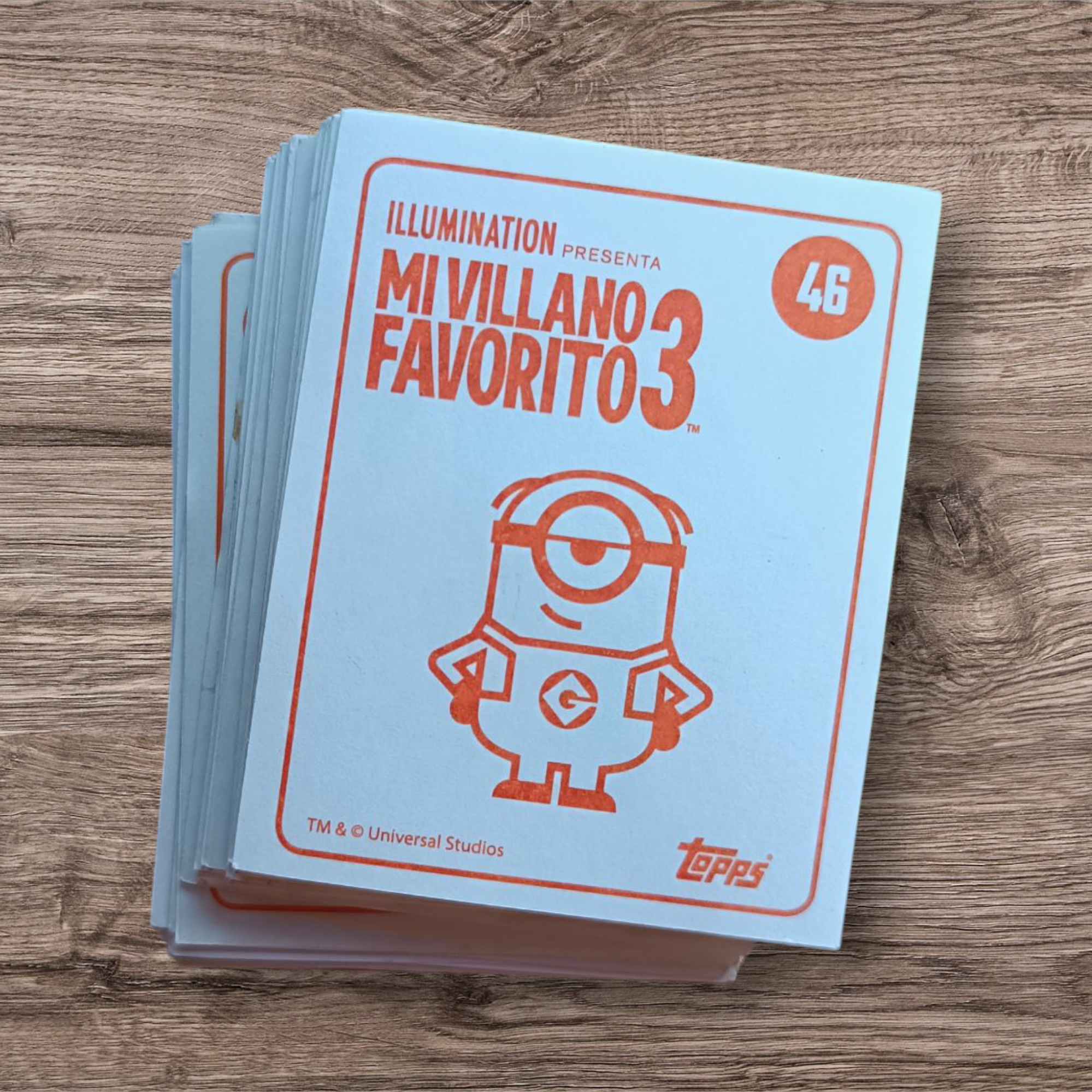 Lote 70 figuritas sin repetir Mi Villano Favorito 3, de Topps