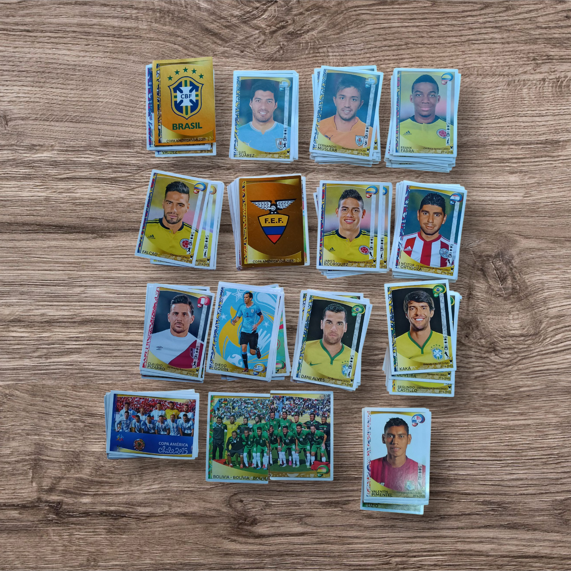 Lote 264 figuritas sin repetir Copa América Centenario Usa 2016