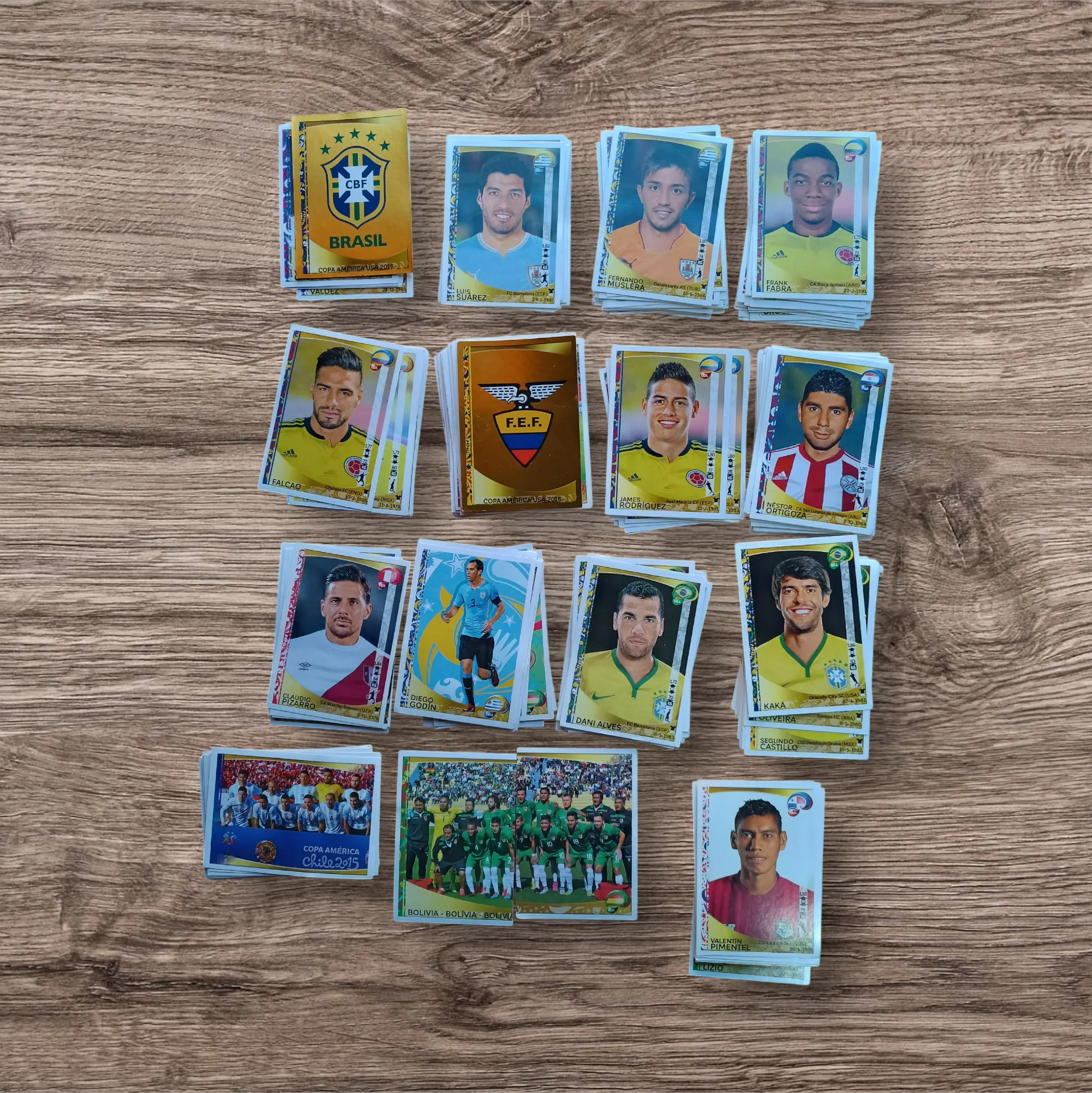 Lote 264 figuritas sin repetir Copa América Centenario Usa 2016