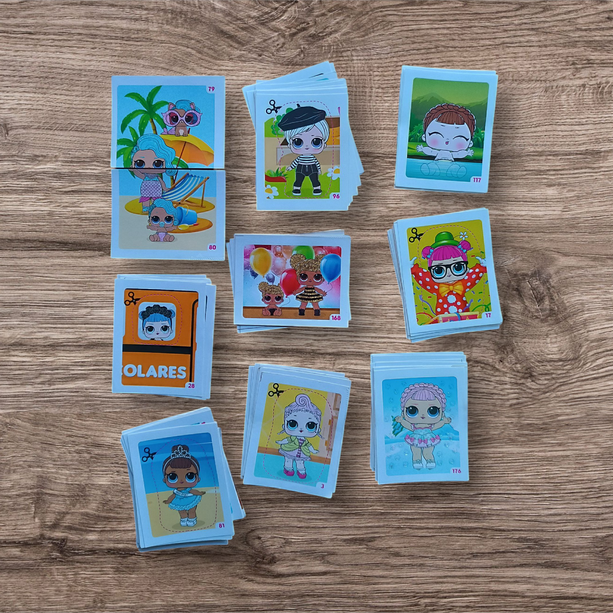 Lote 90 figuritas sin repetir Lol