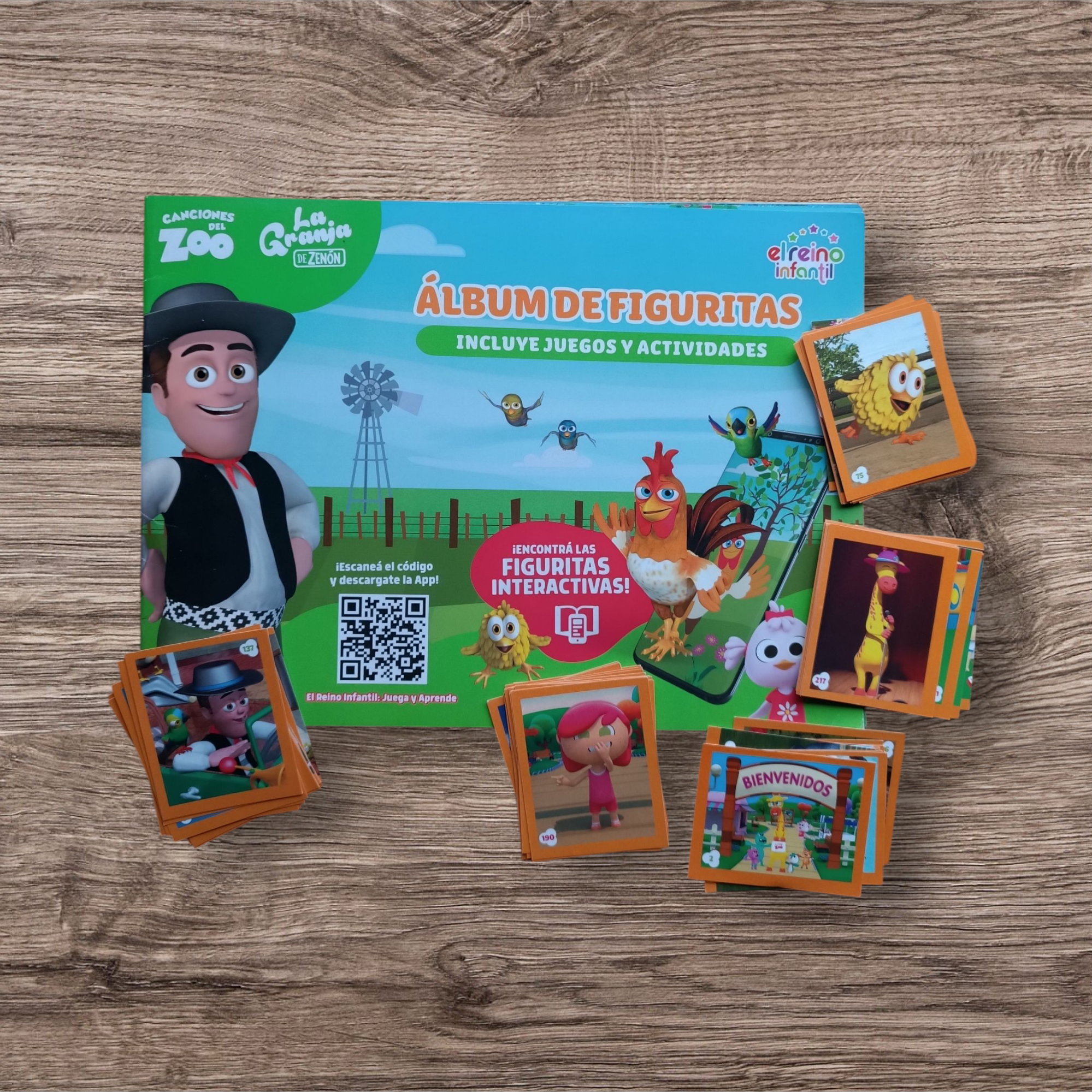 Álbum + 77 figuritas sin repetir La Granja de Zenón