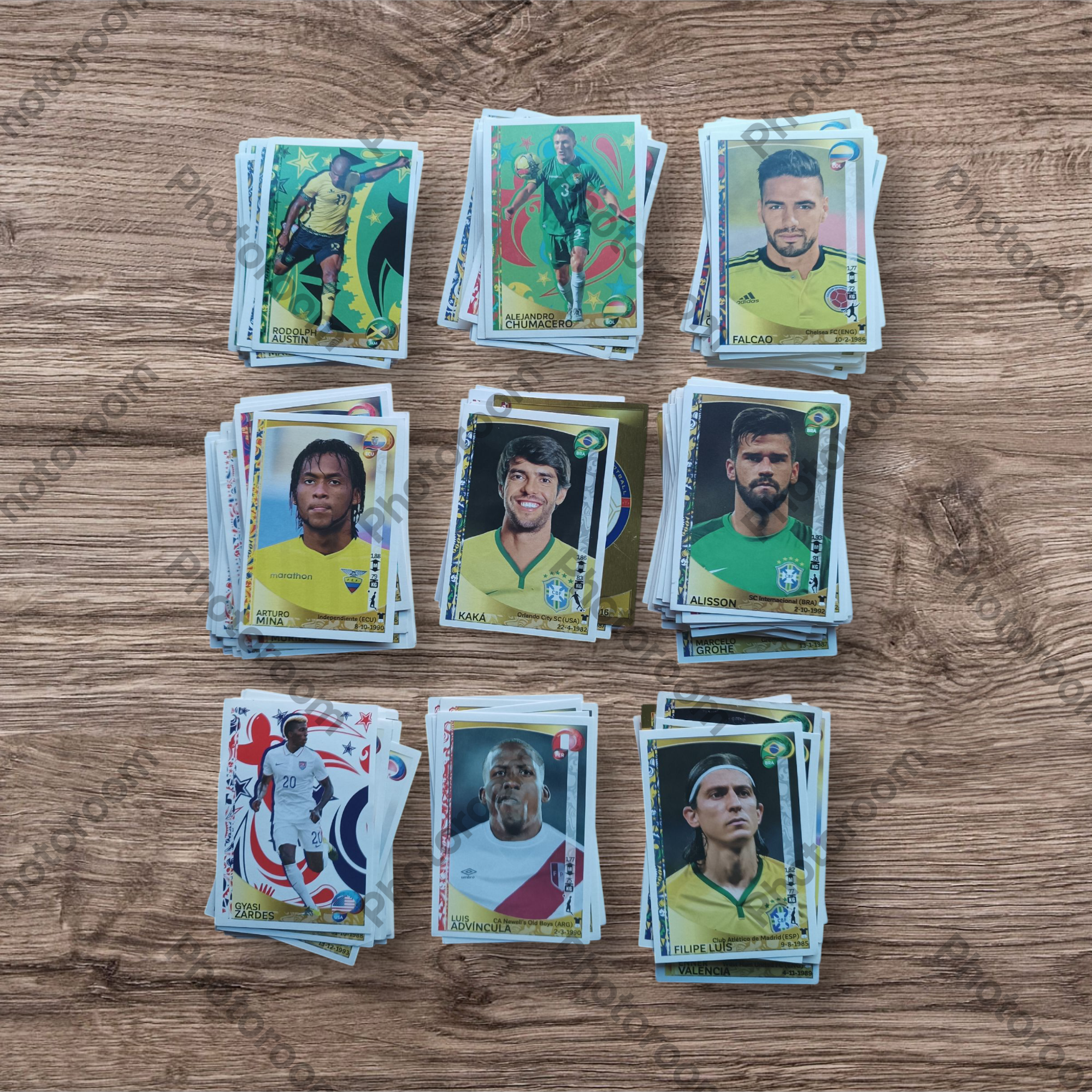 Lote 202 figuritas sin repetir Copa América Centenario 2016