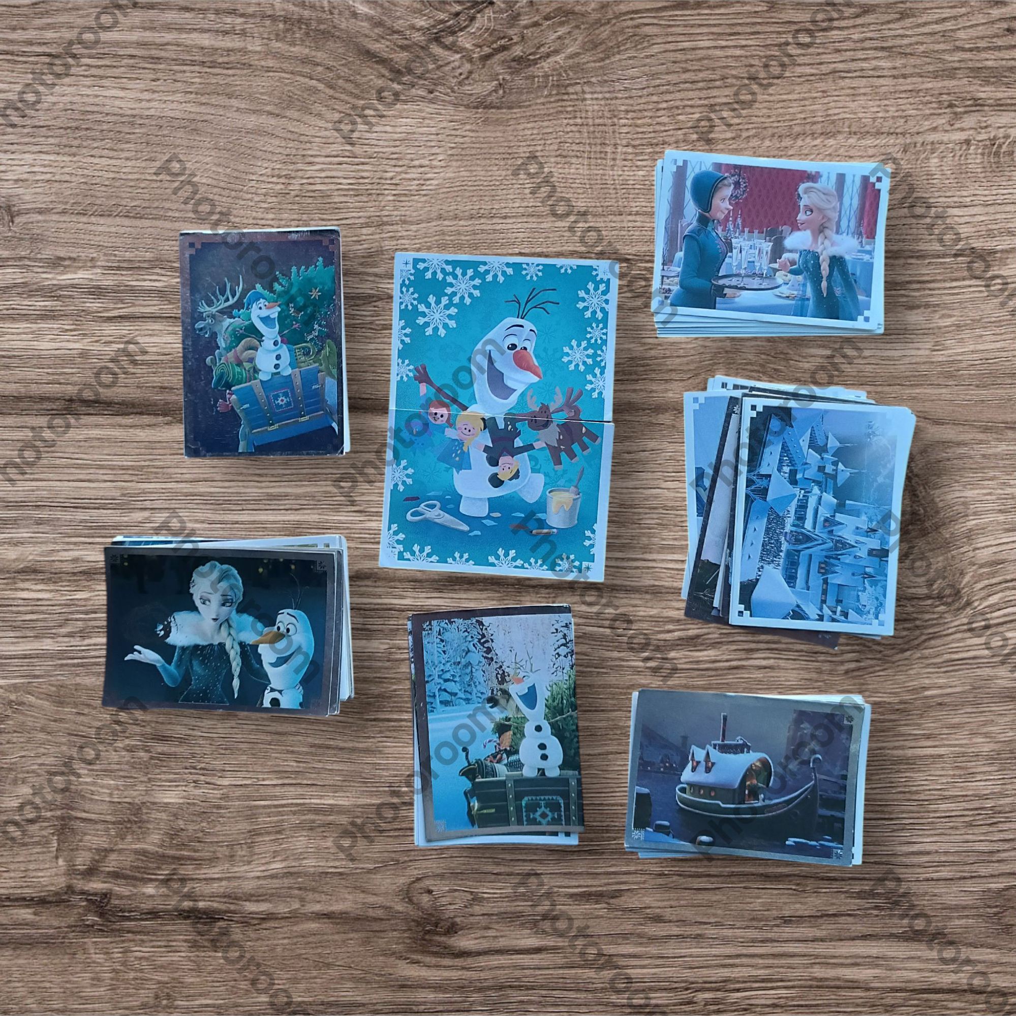 Lote 77 figuritas sin repetir Olaf Frozen