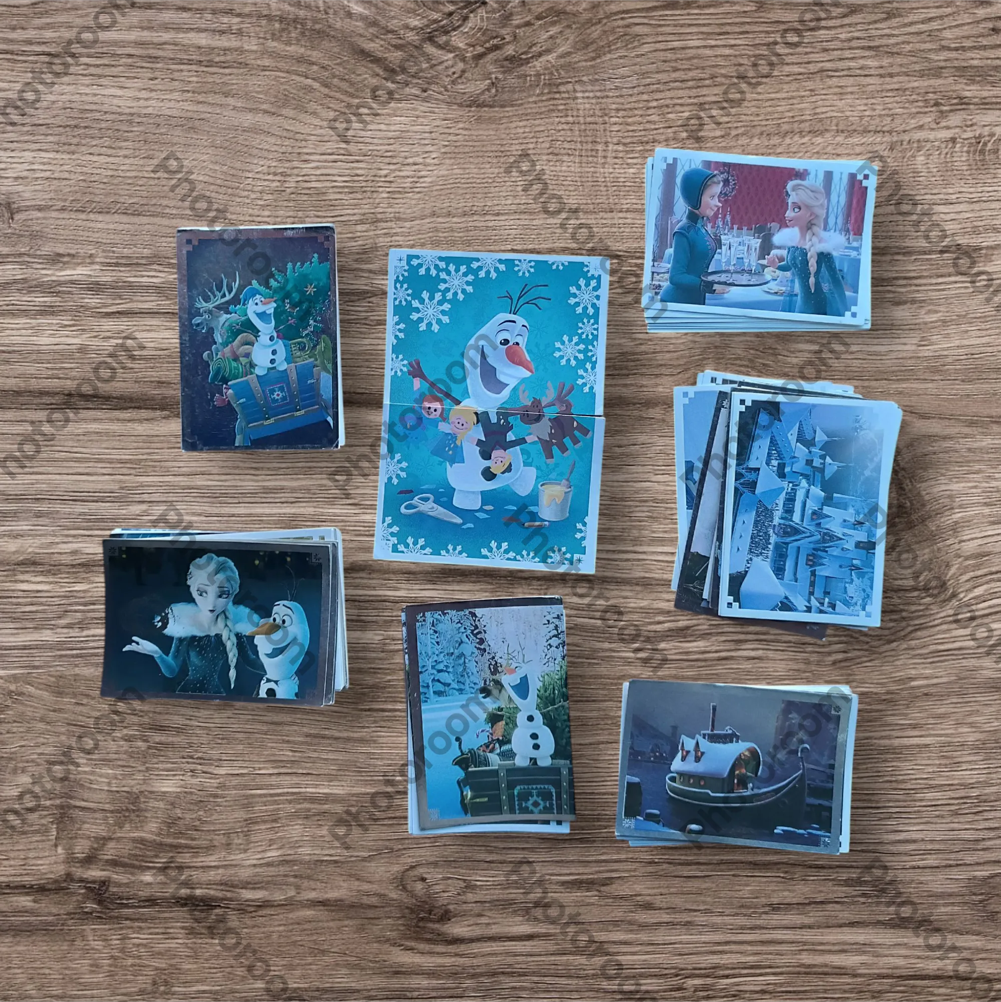 Lote 77 figuritas sin repetir Olaf Frozen