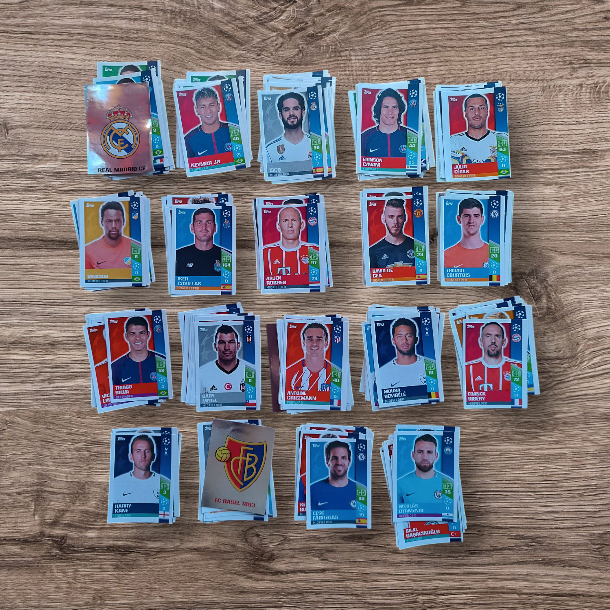 Lote 266 figuritas sin repetir Champions League 2017/18