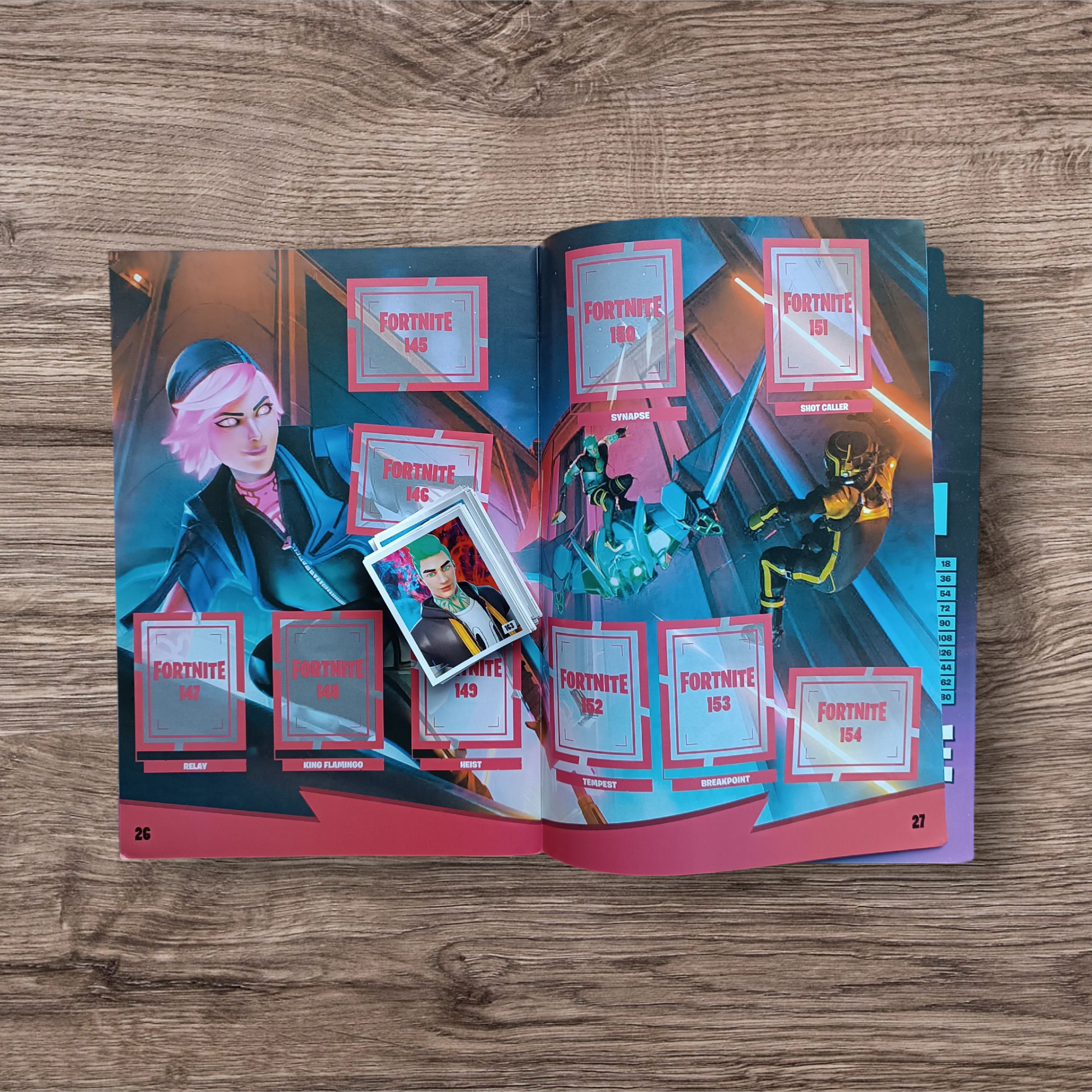 Álbum + 61 figuritas Fortnite Temporada X