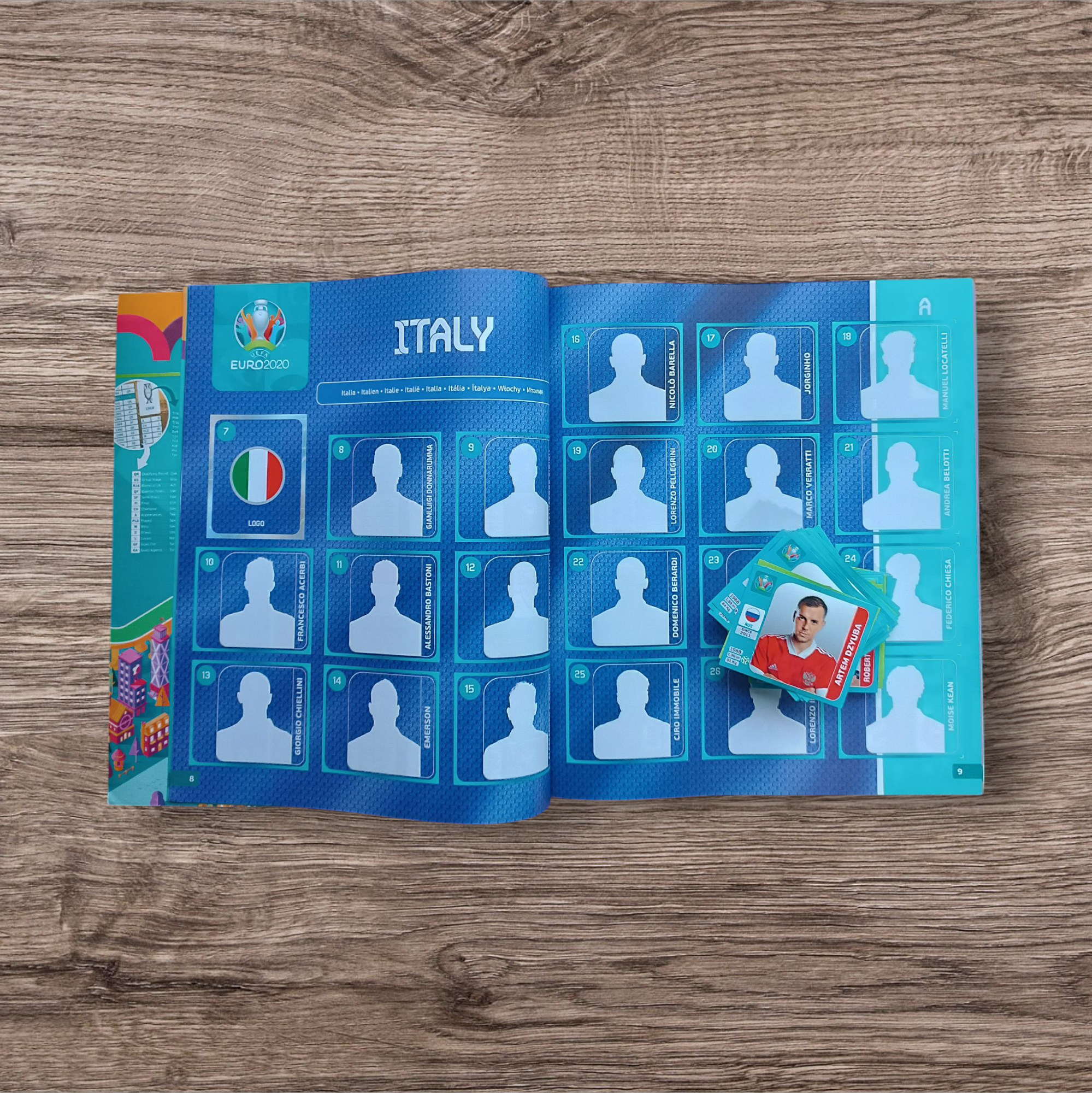 Álbum + 131 figuritas sin repetir Eurocopa 2020, de Panini
