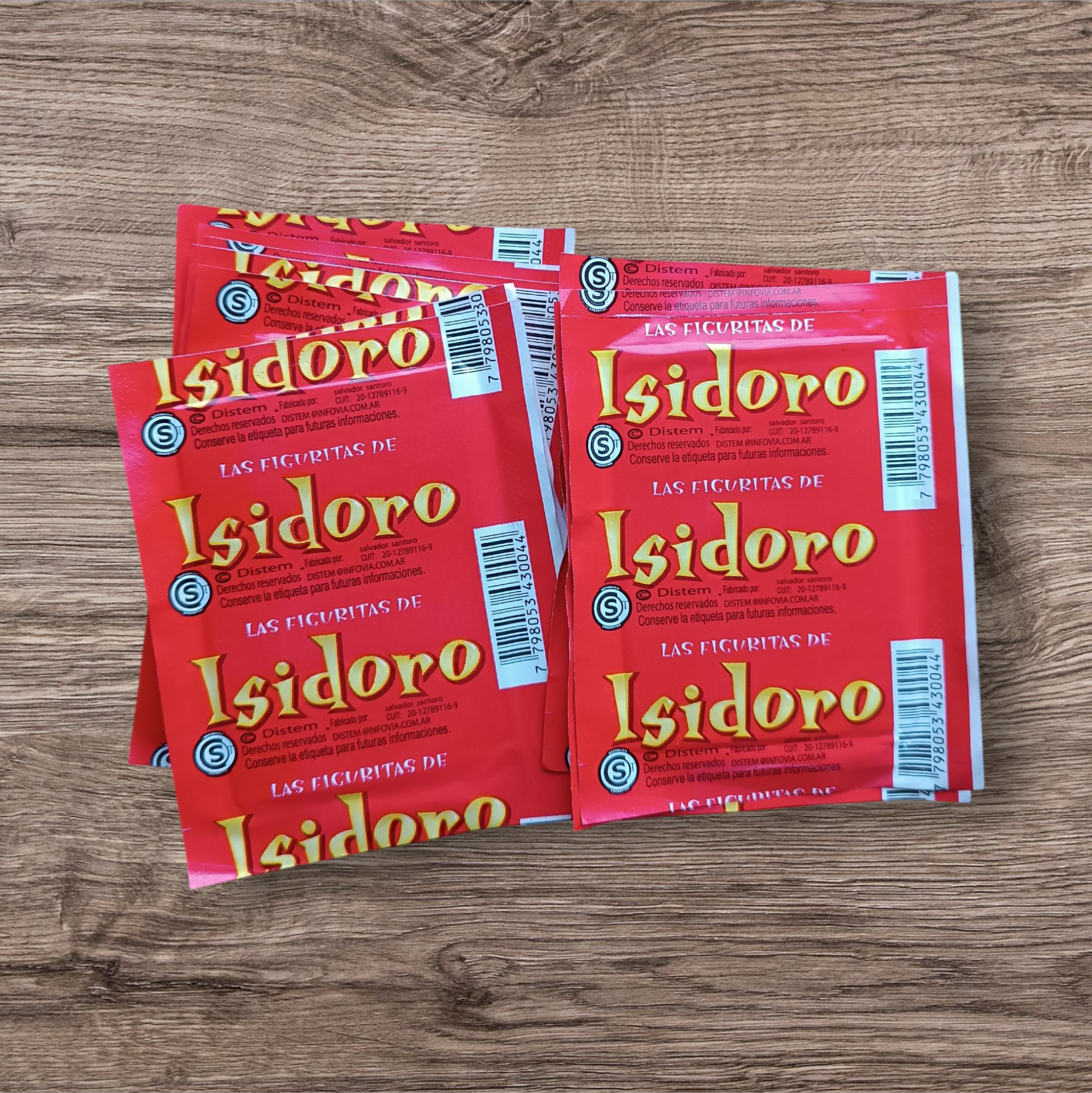 10 Sobres figuritas Isidoro Cañones