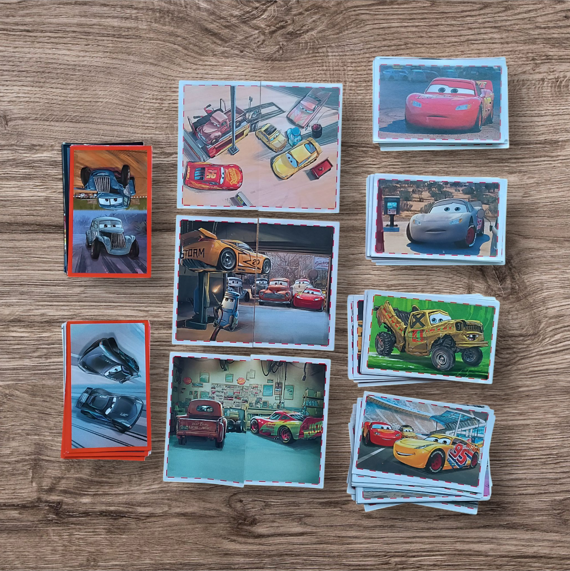 Lote 158 figuritas sin repetir Cars 3