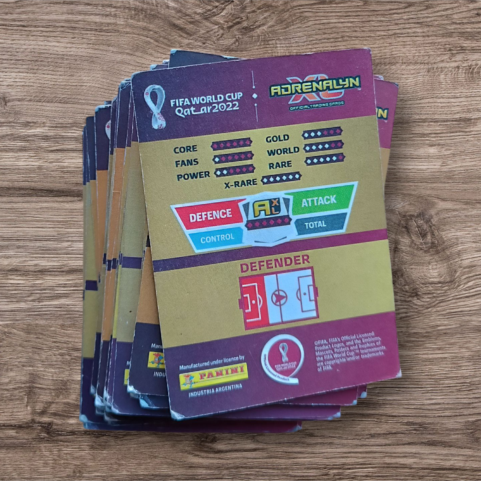 Lote 29 cartas Adrenalyn Qatar 2022