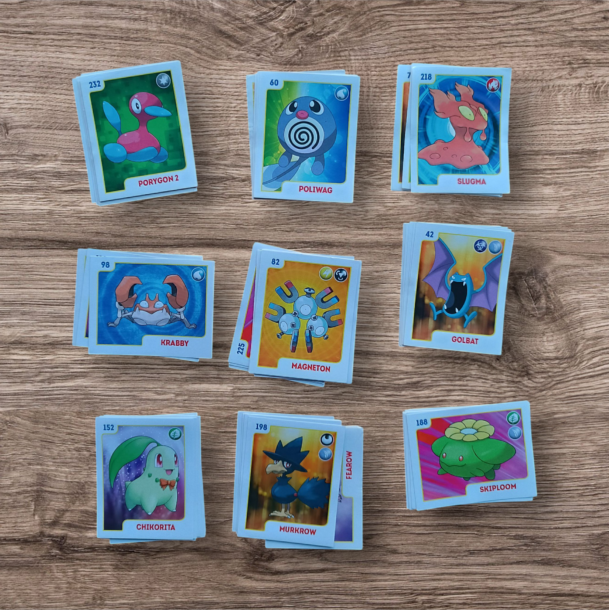 Lote 81 figuritas sin repetir Pokemon