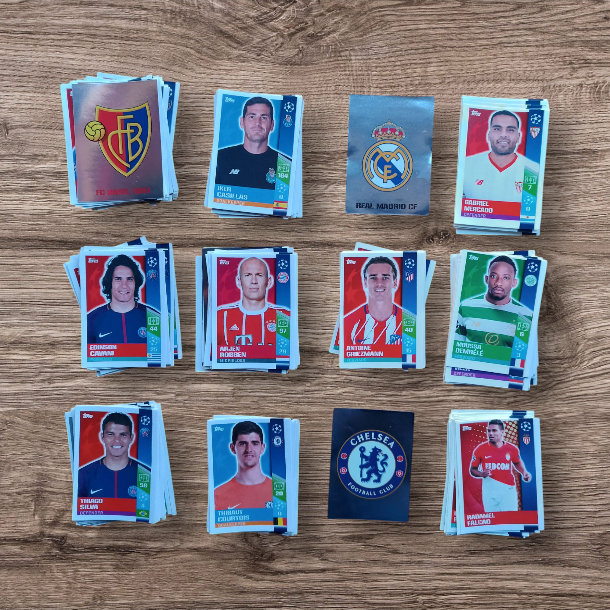 Lote 191 figuritas sin repetir Champions League 2017/18