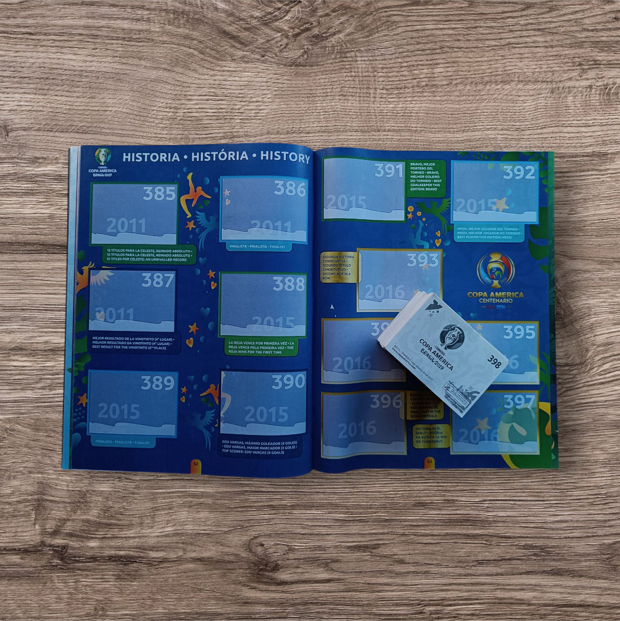 Álbum + 298 figuritas sin repetir Copa América Brasil 2019