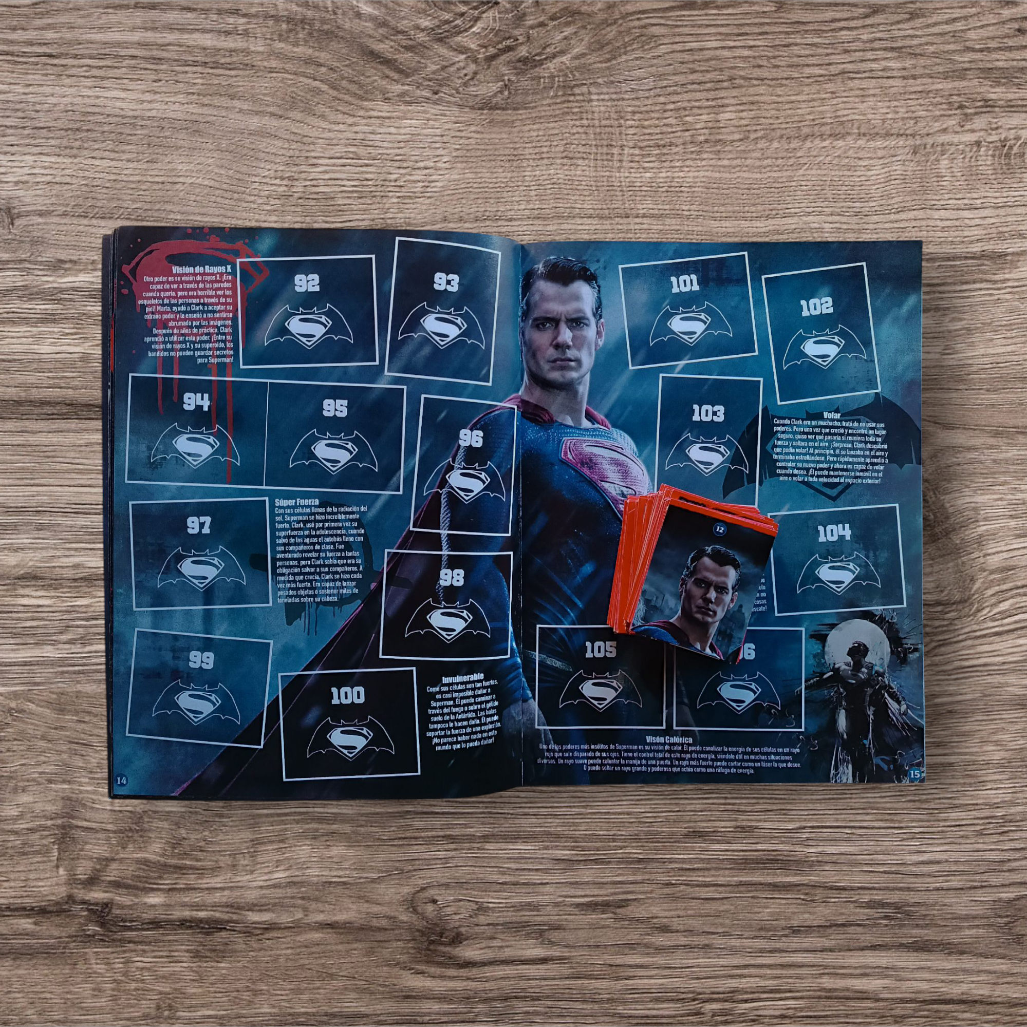 Álbum + 176 figuritas Batman va Superman