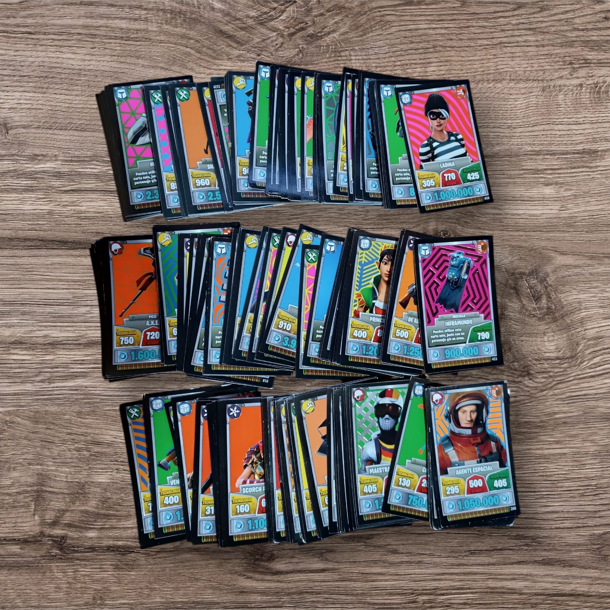 Lote 346 cartas Fortnite