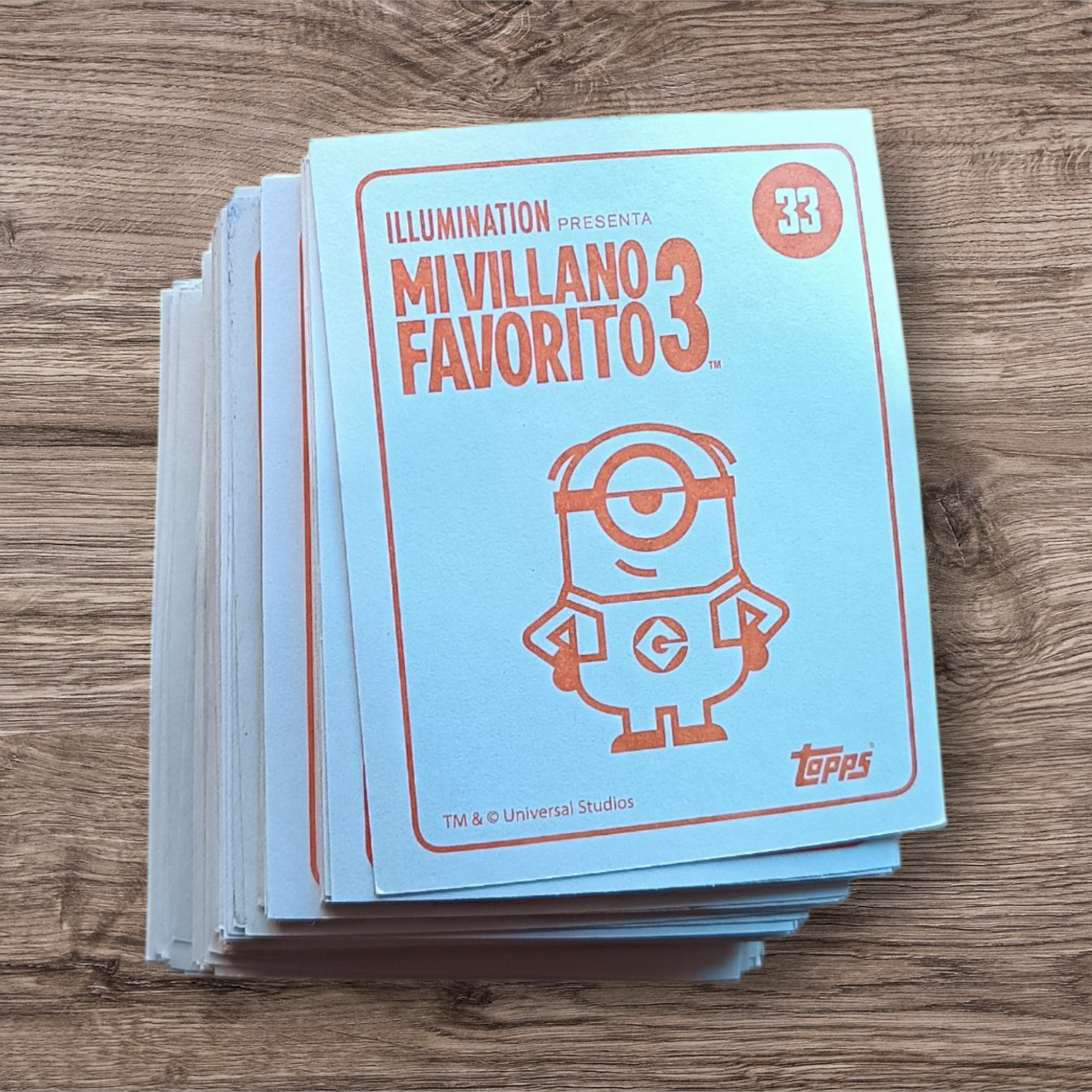 Lote 90 figuritas sin repetir Mi Villano Favorito 3, de Topps