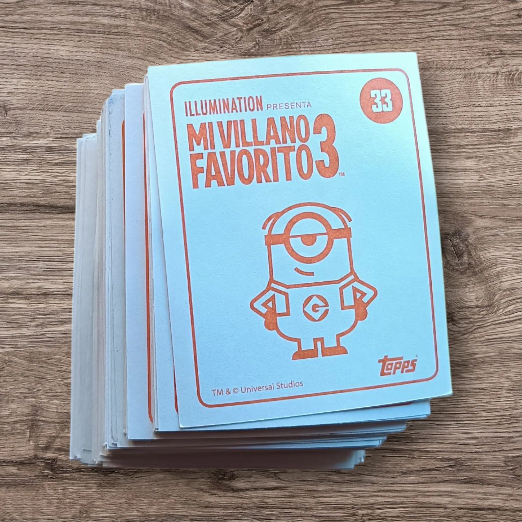 Lote 90 figuritas sin repetir Mi Villano Favorito 3, de Topps