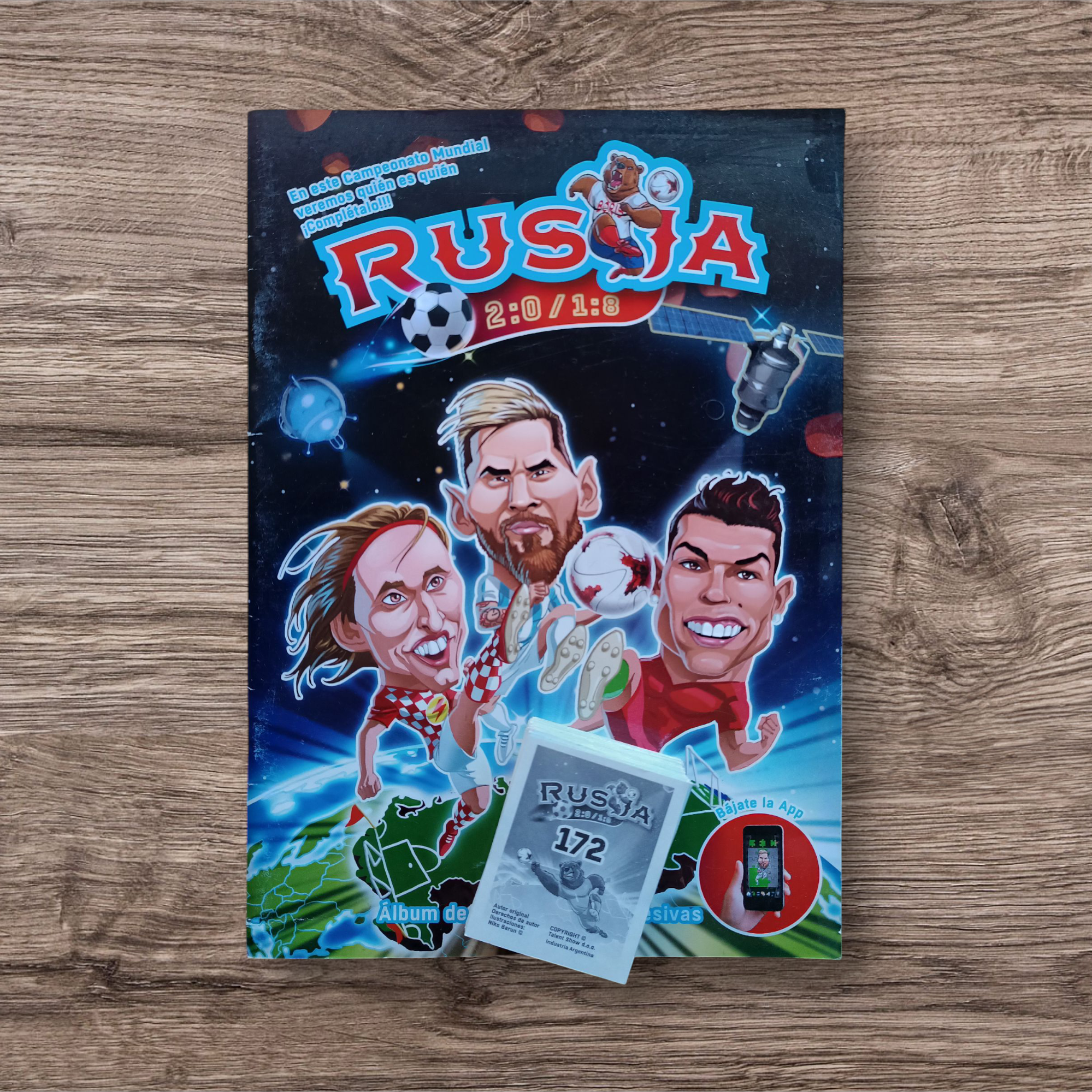 Álbum + 153 figuritas sin repetir Mundial Rusia 2018