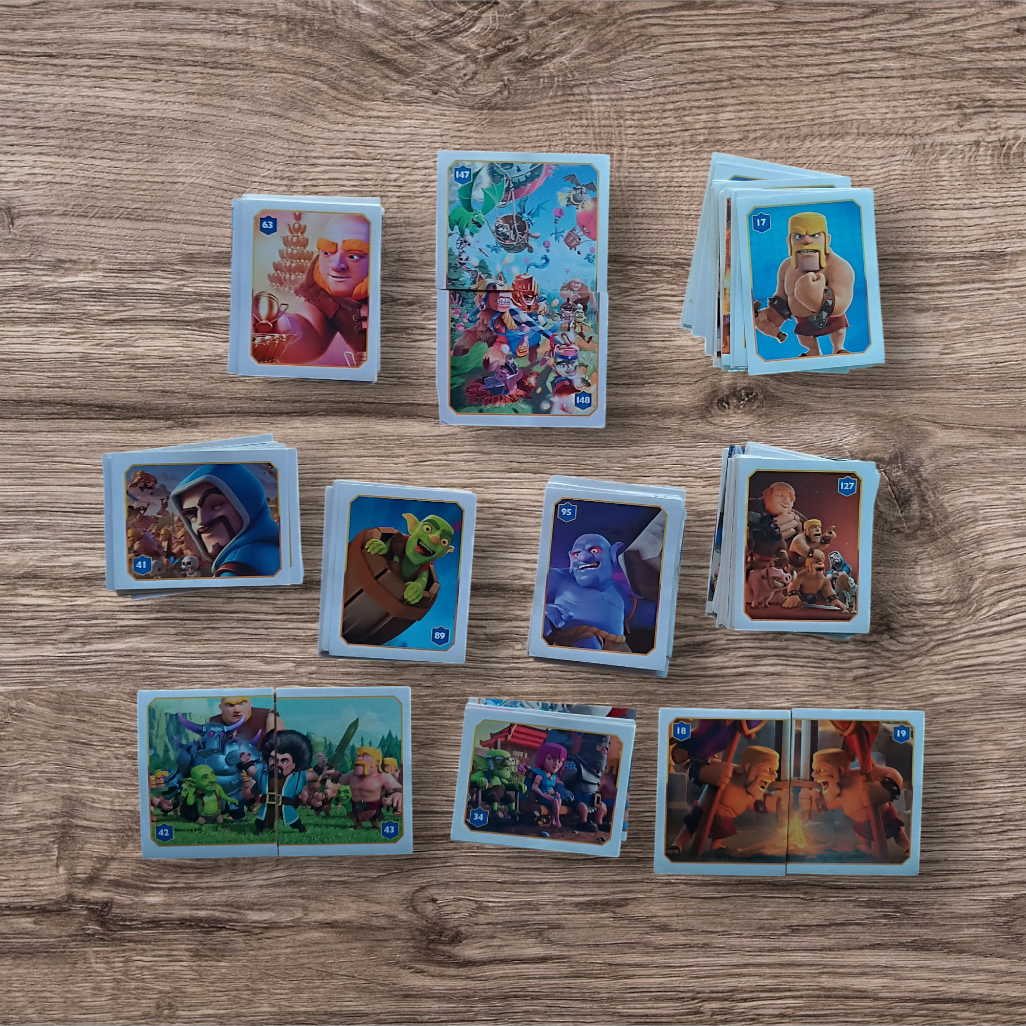 Lote 166 figuritas sin repetir Clash Royale