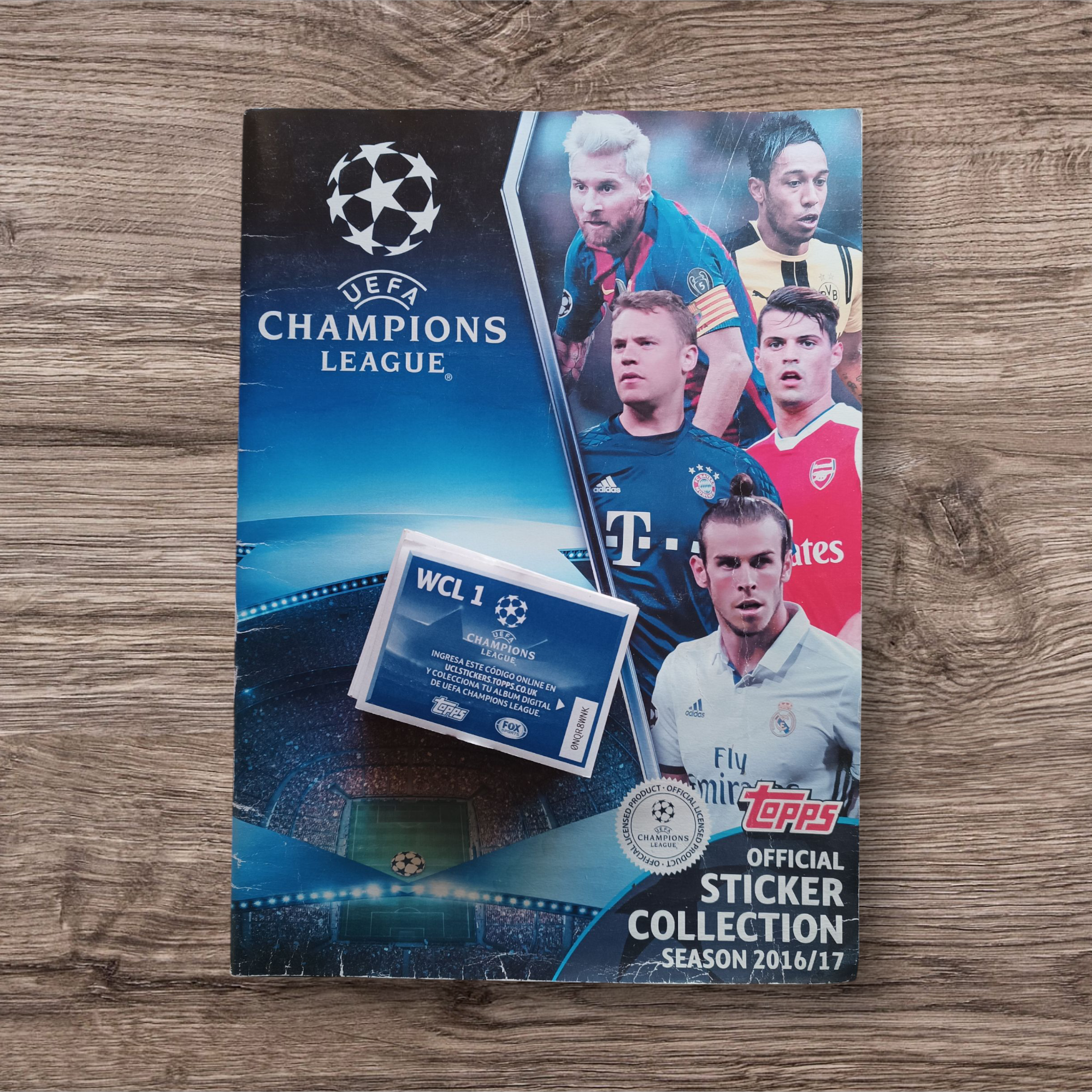 Álbum + 186 figuritas sin repetir Champions League 2016/17